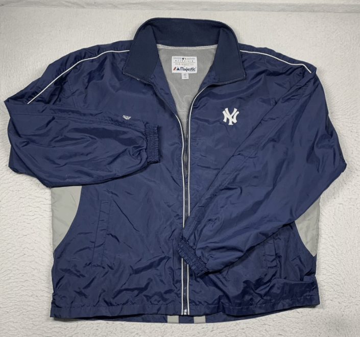 Majestic Majestic NY Yankees Windbreaker Jacket Mens XXL Blue Size US XXL / EU 58 / 5 - 2 Thumbnail