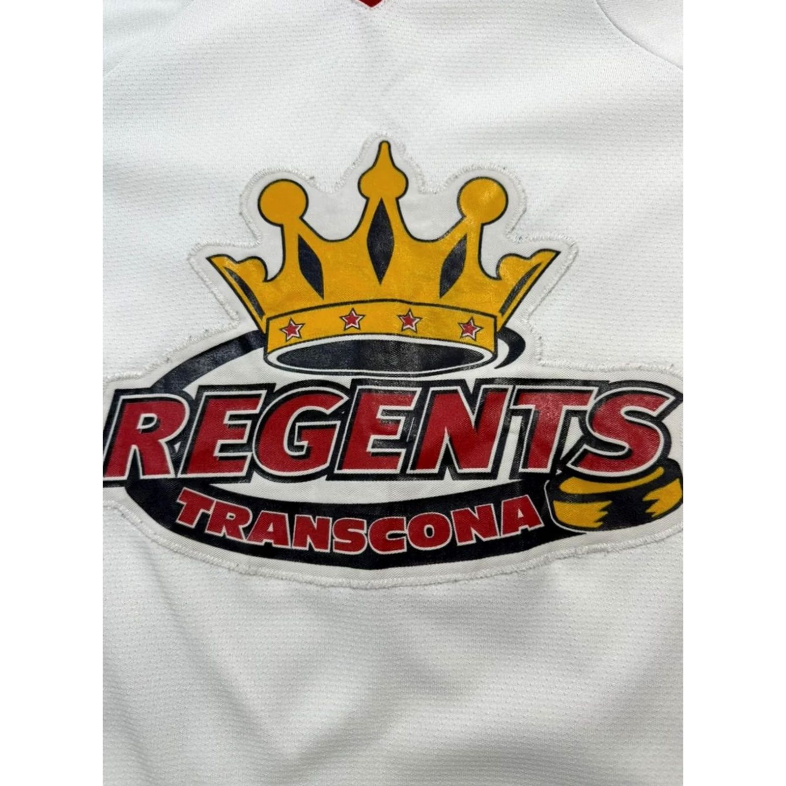 Vintage AK Regents Transcona White Navy Red Hockey Jersey Jersey XL White Men’s Goalie Cut — 35 Size US XL / EU 56 / 4 - 3 Thumbnail