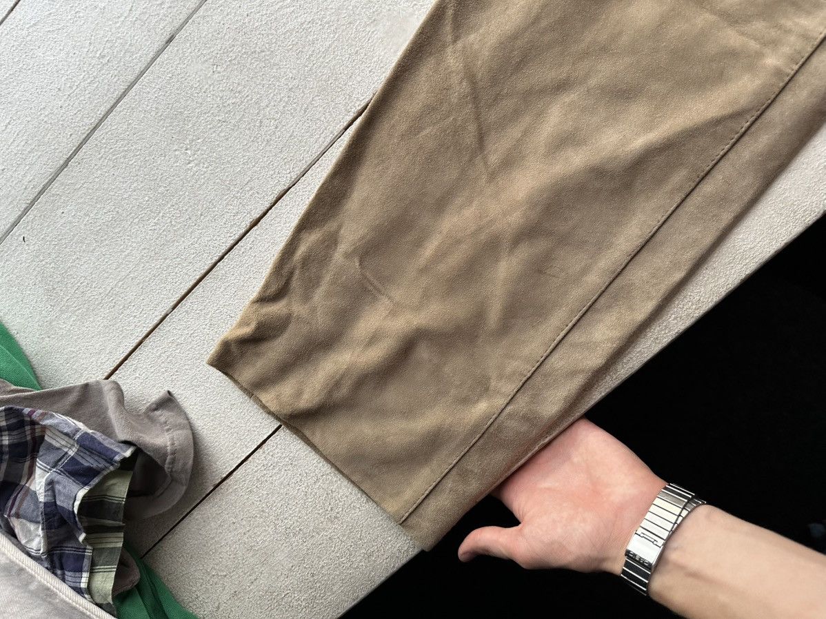 Leather 🚨Vintage leather pants motorcycles BROWN LUXURY Y2K Size 26" / US 2 / IT 38 - 13 Thumbnail