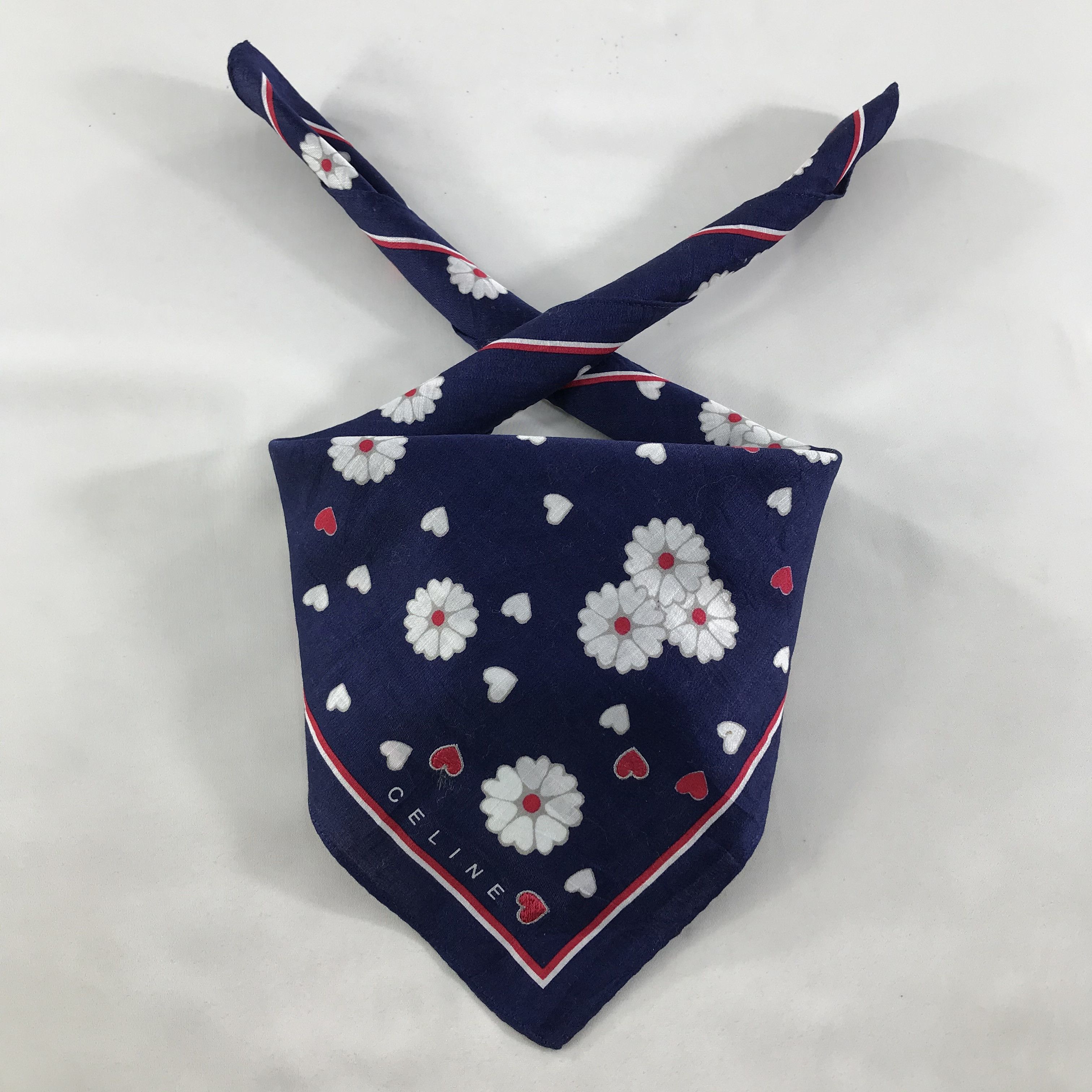 Celine × Vintage Celine Bandana / Handkerchief / Neckerchief - S1214 Size ONE SIZE - 3 Thumbnail