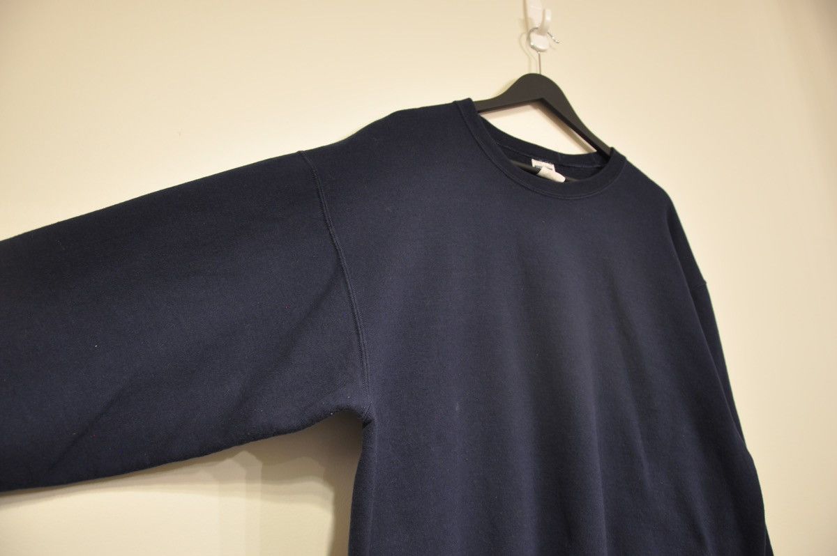 Jerzees × Vintage Jerzees Navy Blank XL crewneck Size US XL / EU 56 / 4 - 3 Thumbnail