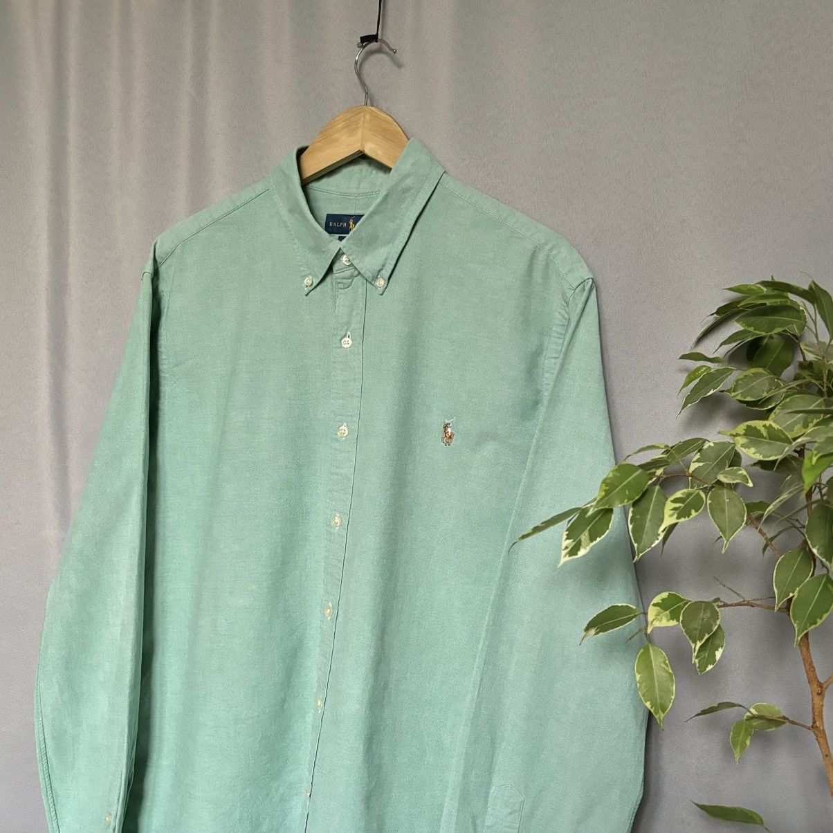 Polo Ralph Lauren Polo Ralph Lauren slim fit stretch Oxford shirt xxl green Size US XXL / EU 58 / 5 - 2 Thumbnail