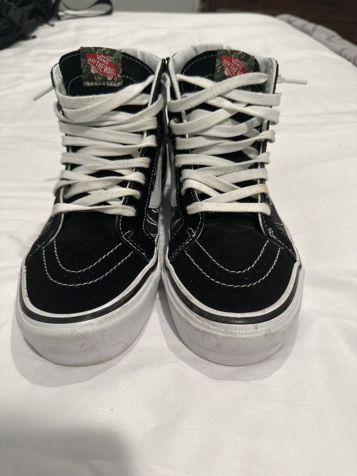 Bape × Vans BAPE VANS SK-8 HI BLACK SIZE 9.5 Size US 9.5 / EU 42-43 - 3 Thumbnail