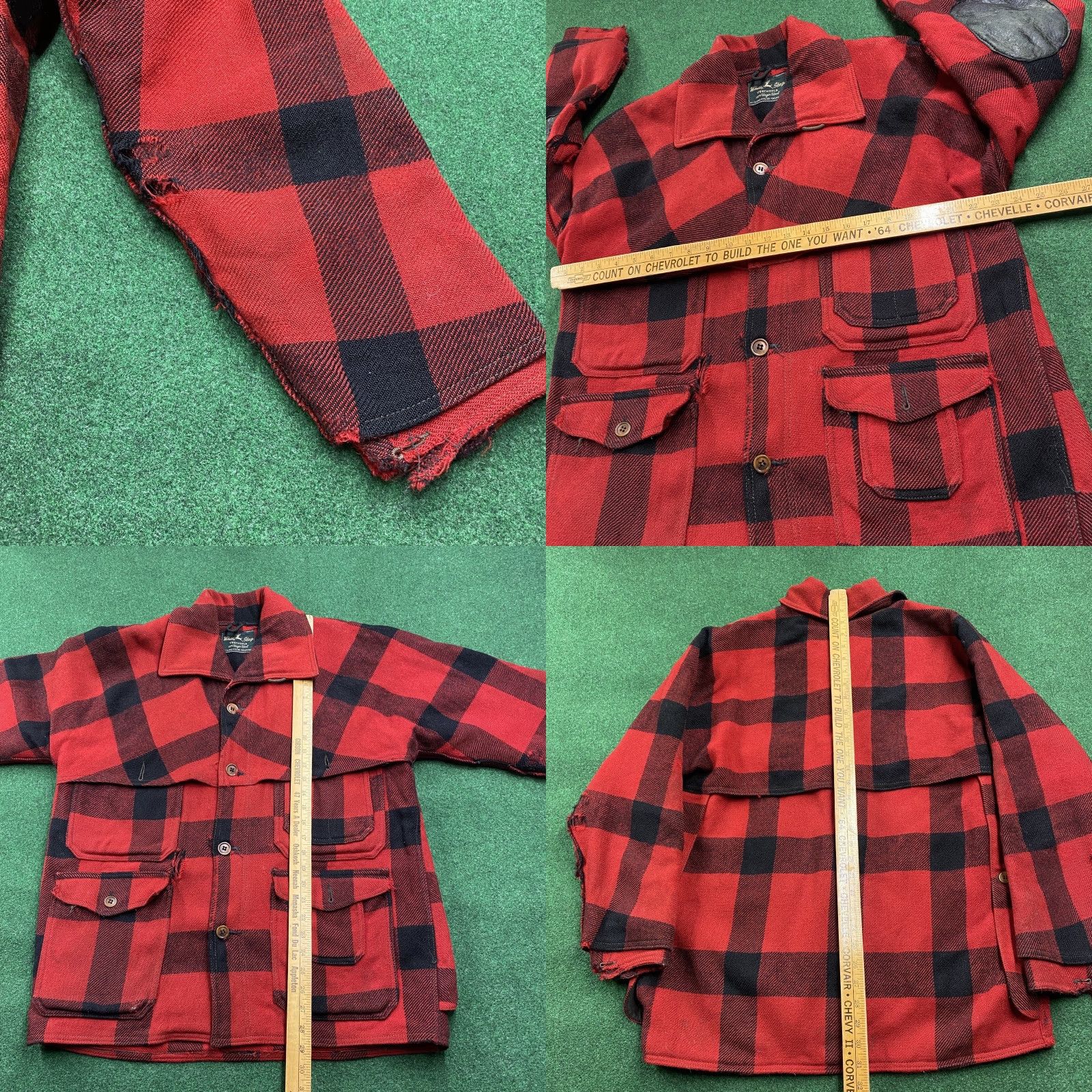 Vintage VINTAGE White Stag Jacket Mens L Red Plaid Wool 3-in-1 Heavy Warm Wind-Resistant USA Stag Cruiser 50S Size US L / EU 52-54 / 3 - 8 Thumbnail