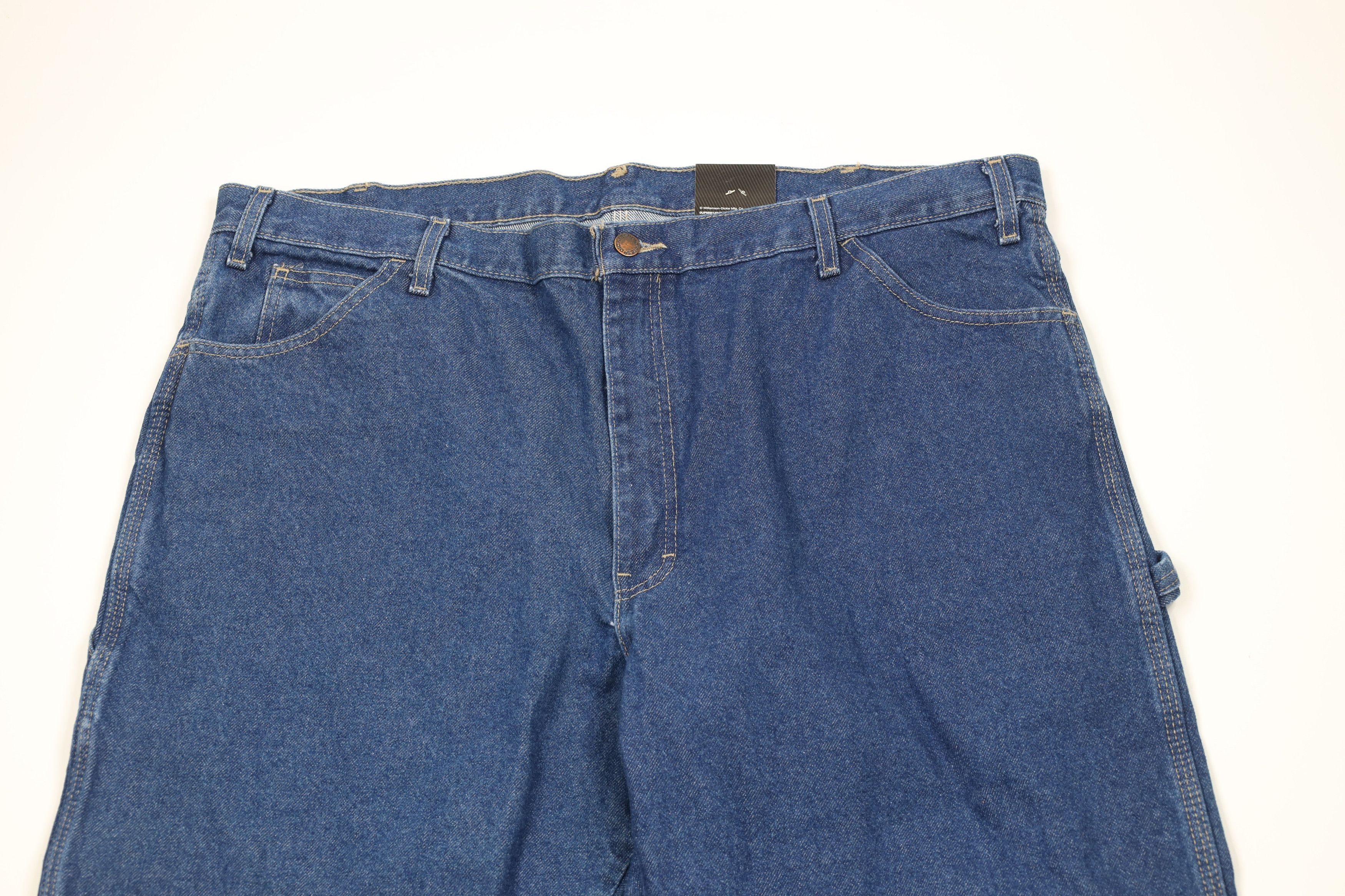 Dickies Deadstock Vintage Y2K Dickies Wide Leg Dungaree Jeans Blue Size US 42 / EU 58 - 2 Thumbnail