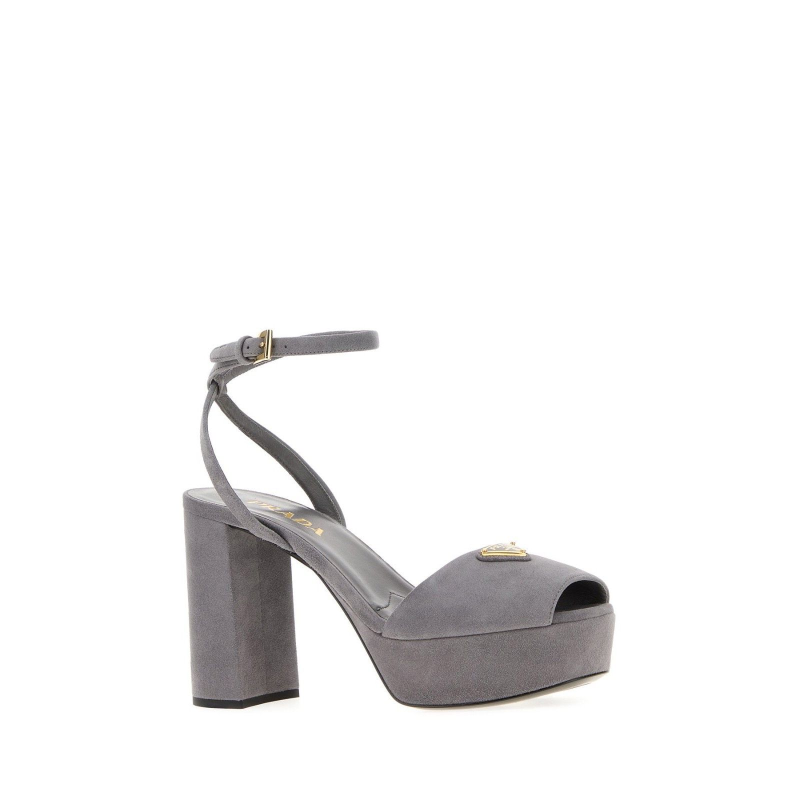 Prada PRADA Platform Gray Suede 110mm Heel Sandals New And Authent Size US 8 / IT 38 - 2 Thumbnail