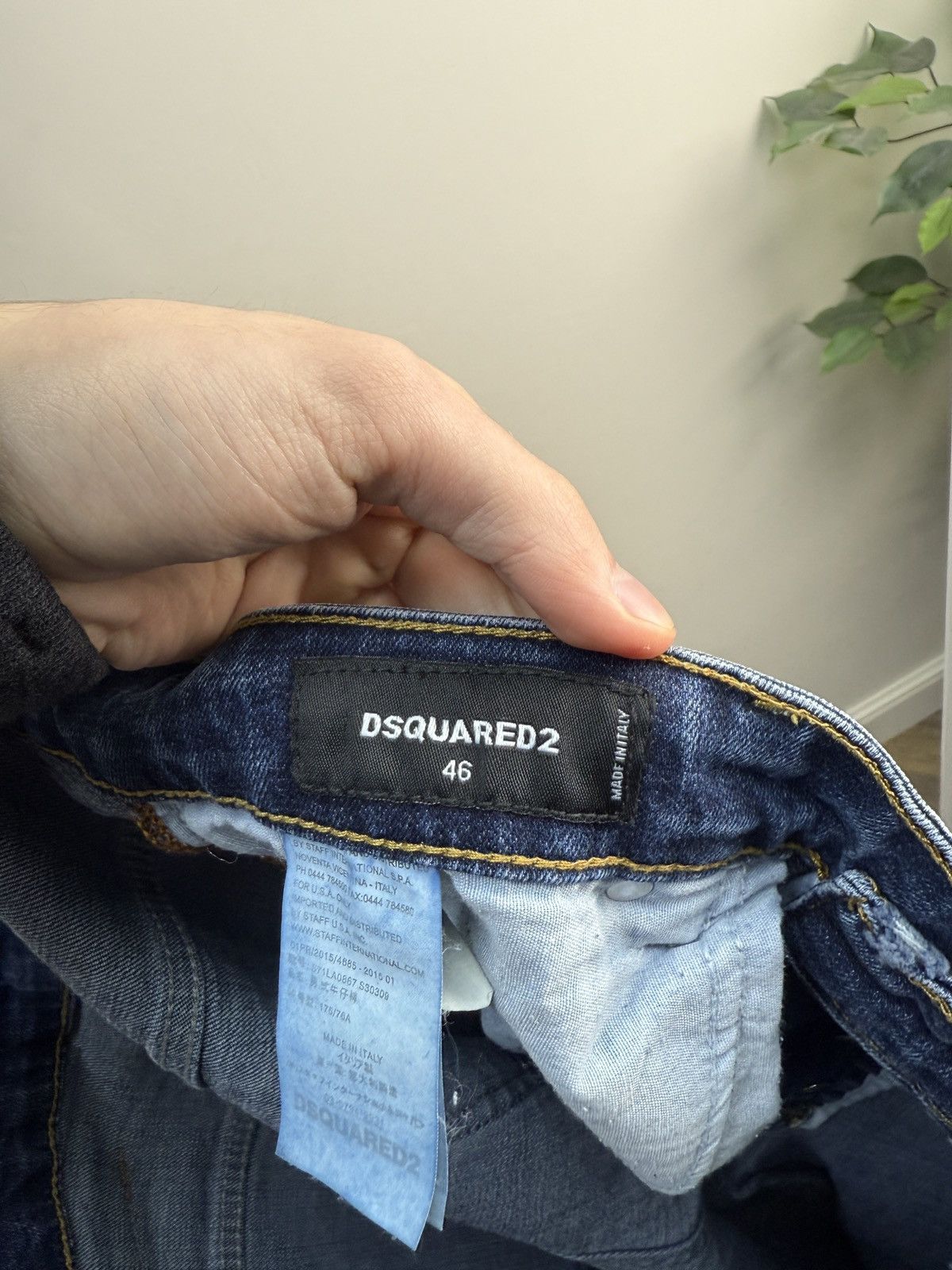 Dsquared2 Vintage Dsquared2 Distressed Slim Fit Jeans Made in Italy Size US 31 - 9 Thumbnail