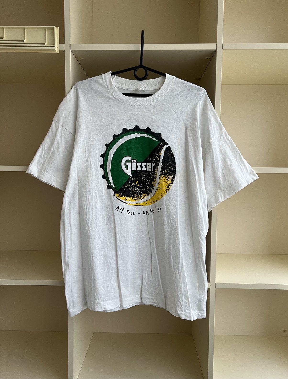 Vintage Vintage 1996 Gösser Beer Art Tour Umag T-Shirt 90s Size XL Size US XL / EU 56 / 4 - 1 Thumbnail