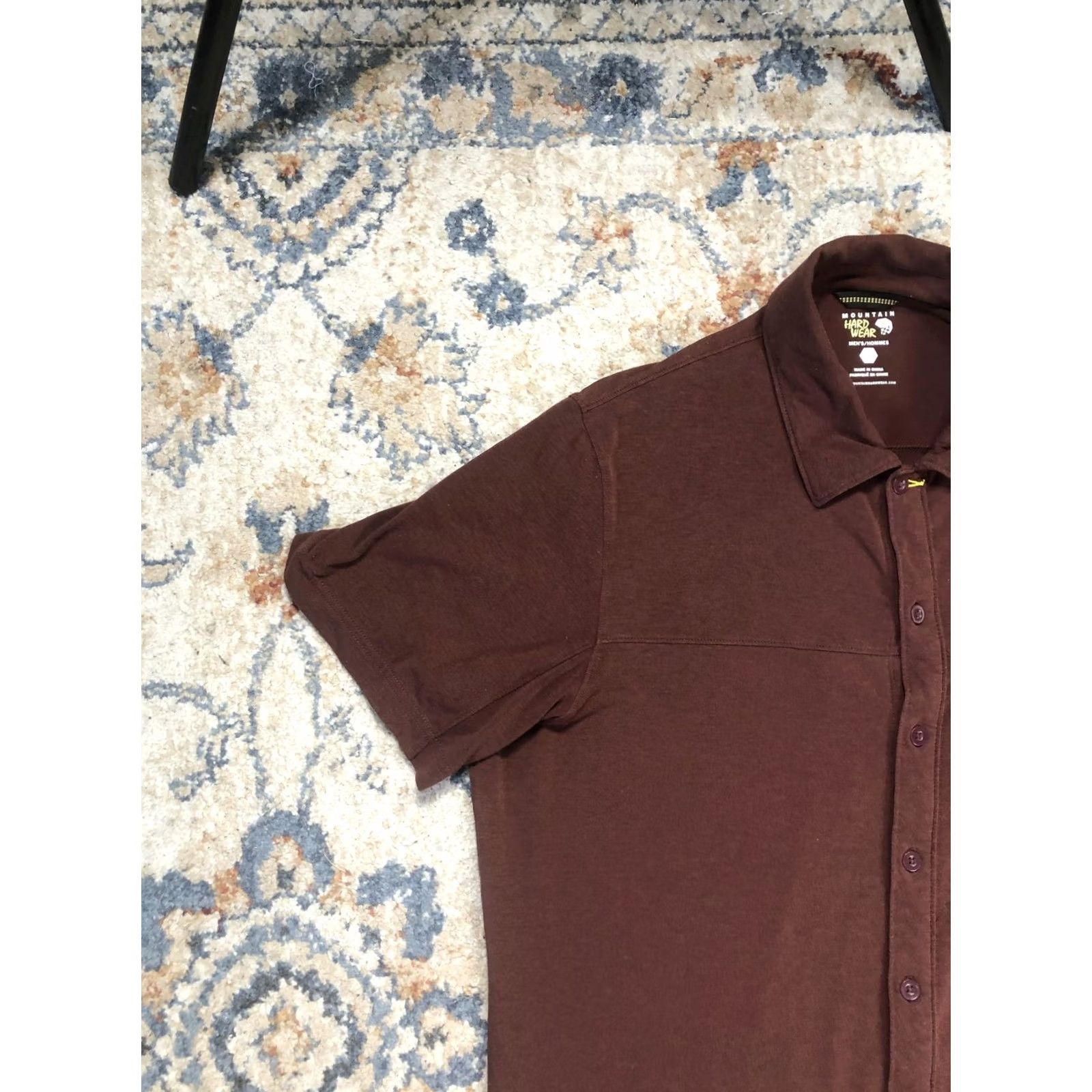 Mountain Hardwear Mountain Hardwear Shirt Mens M Brown Solid Short Sleeve Button Up Casual Size US M / EU 48-50 / 2 - 3 Thumbnail