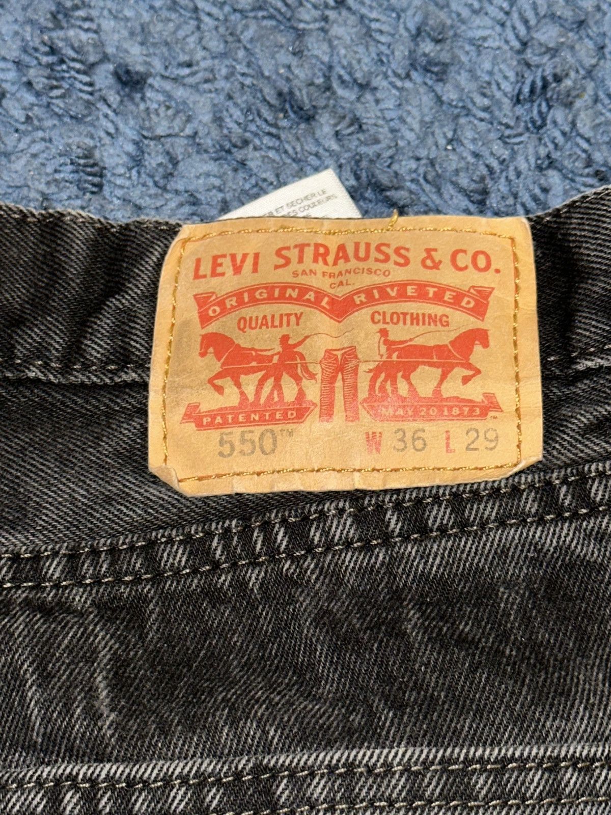 Levi's × Vintage Vintage Levis 550 Black Size US 36 / EU 52 - 3 Thumbnail