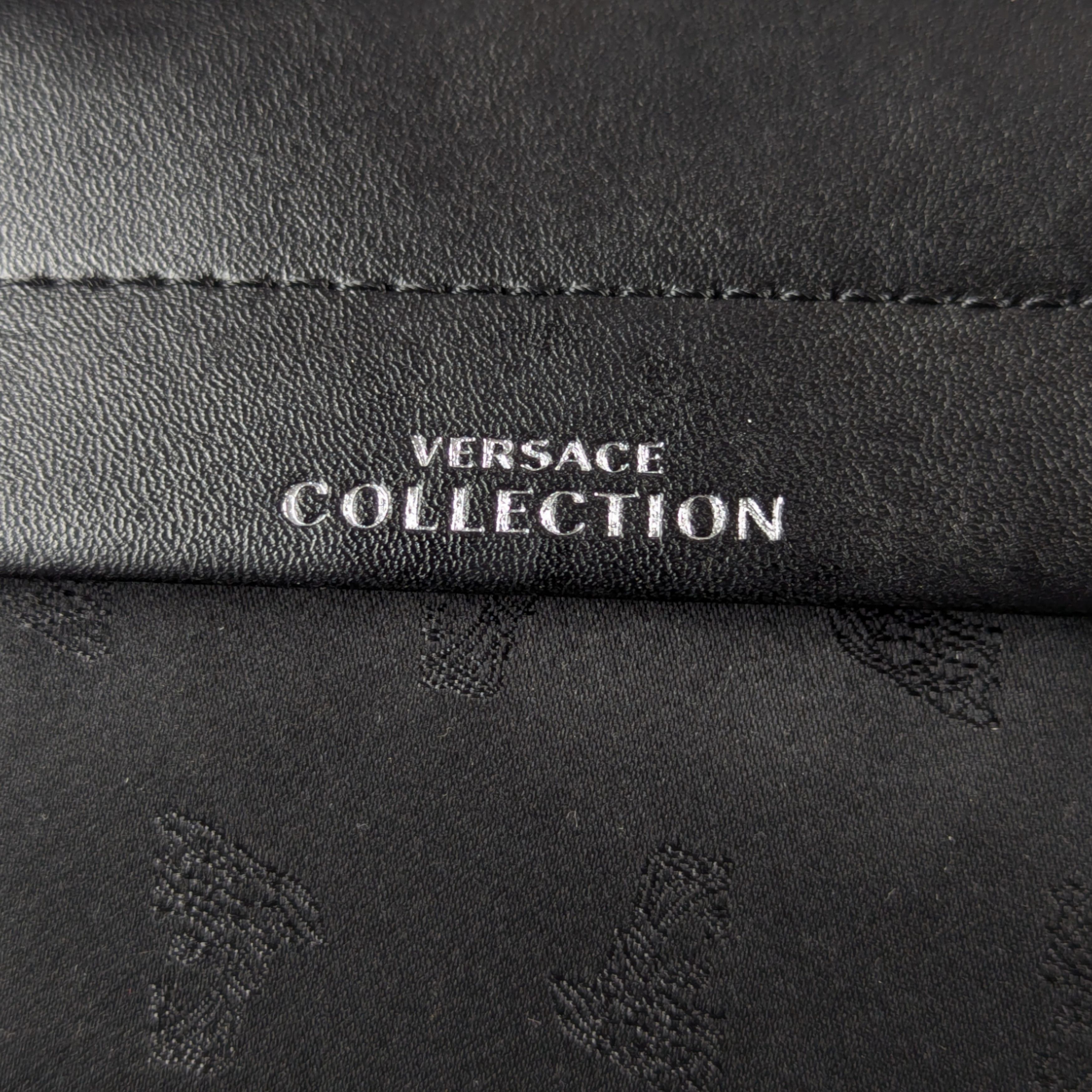 Versace VERSACE COLLECTION BLACK NYLON BACKPACK WITH LOGO Size ONE SIZE - 8 Thumbnail