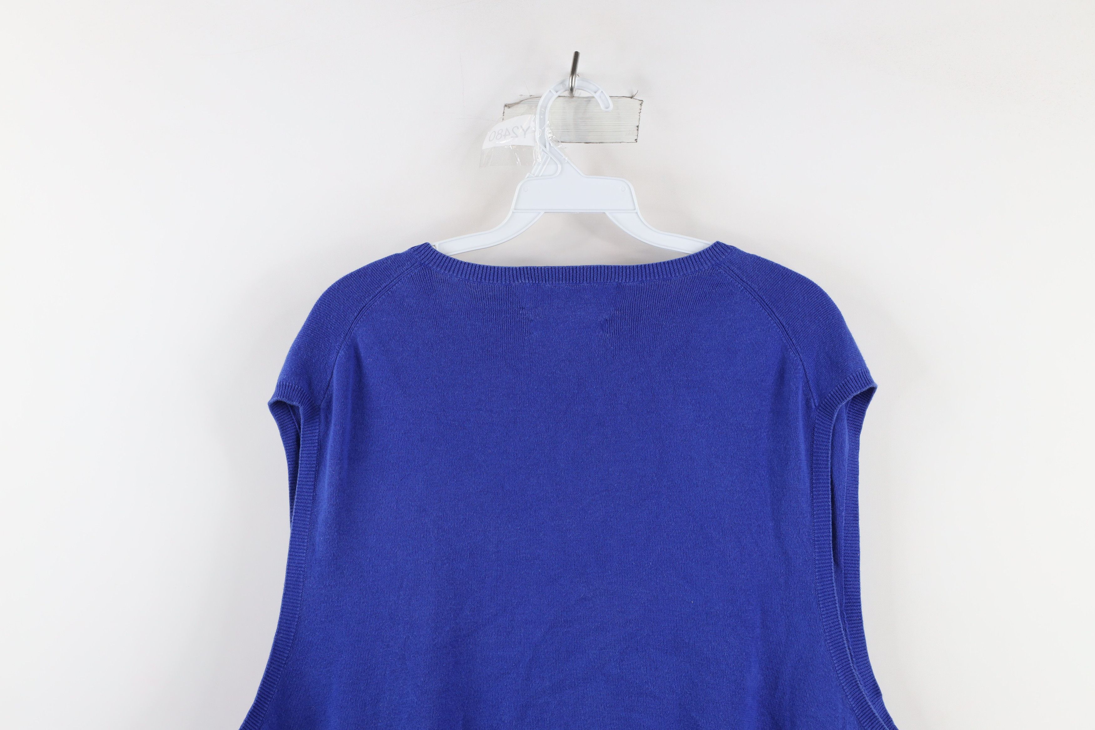 Polo Ralph Lauren Vintage 90s Ralph Lauren Pima Cotton Knit Sweater Vest Blue Size US XXL / EU 58 / 5 - 7 Thumbnail