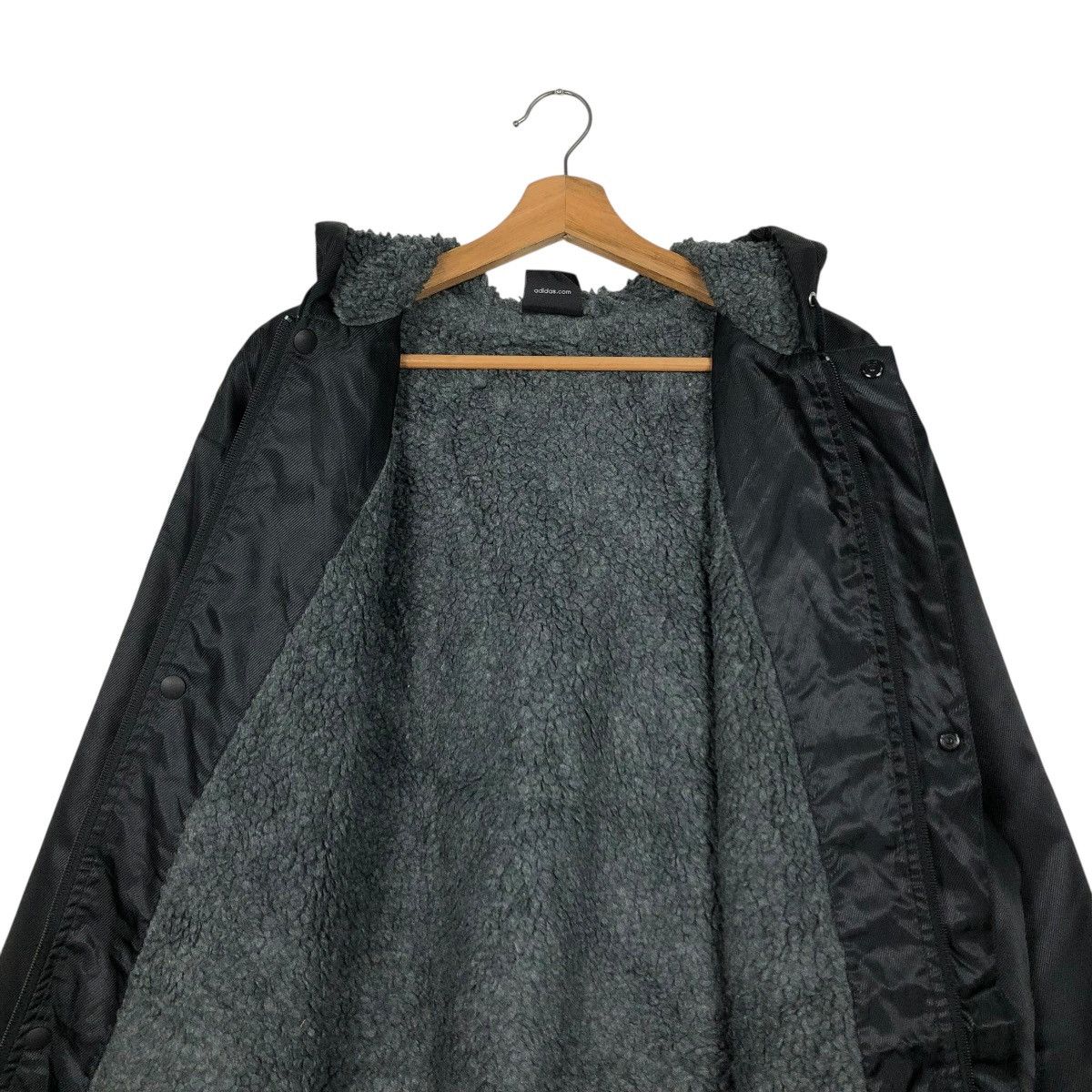Adidas 🔥VINTAGE LONG JACKET ADIDAS BIG LOGO BLANKET Size US L / EU 52-54 / 3 - 17 Thumbnail