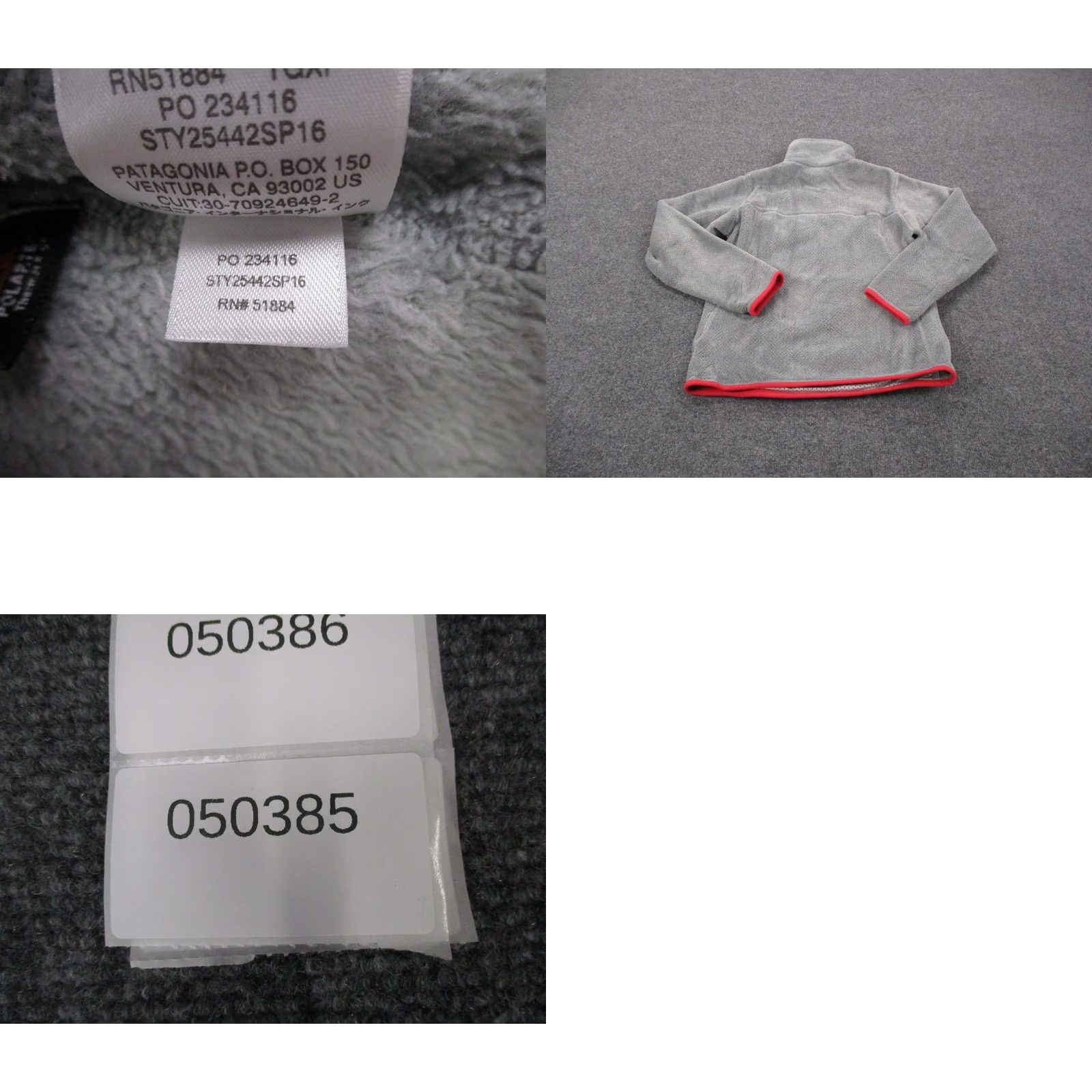 Patagonia Patagonia Jacket Womens XS Snap Polartec Outdoor Hiking Camping Pullover Windbreaker Logo Gray - 25442 Size XS / US 0-2 / IT 36-38 - 9 Thumbnail