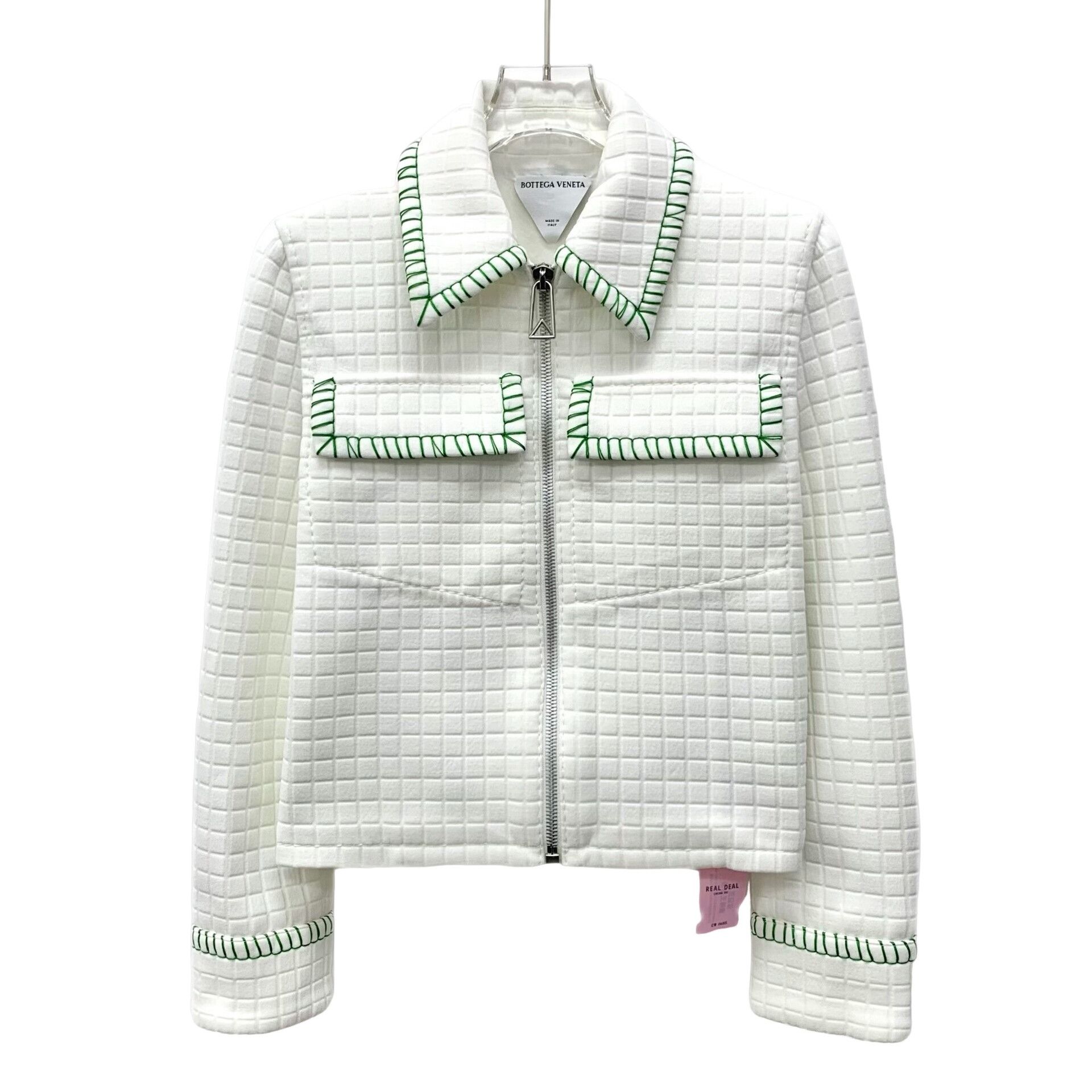 Bottega Veneta Bottega Veneta Green Stitch Quilted Jacket 38 Size XS / US 0-2 / IT 36-38 - 1 Thumbnail