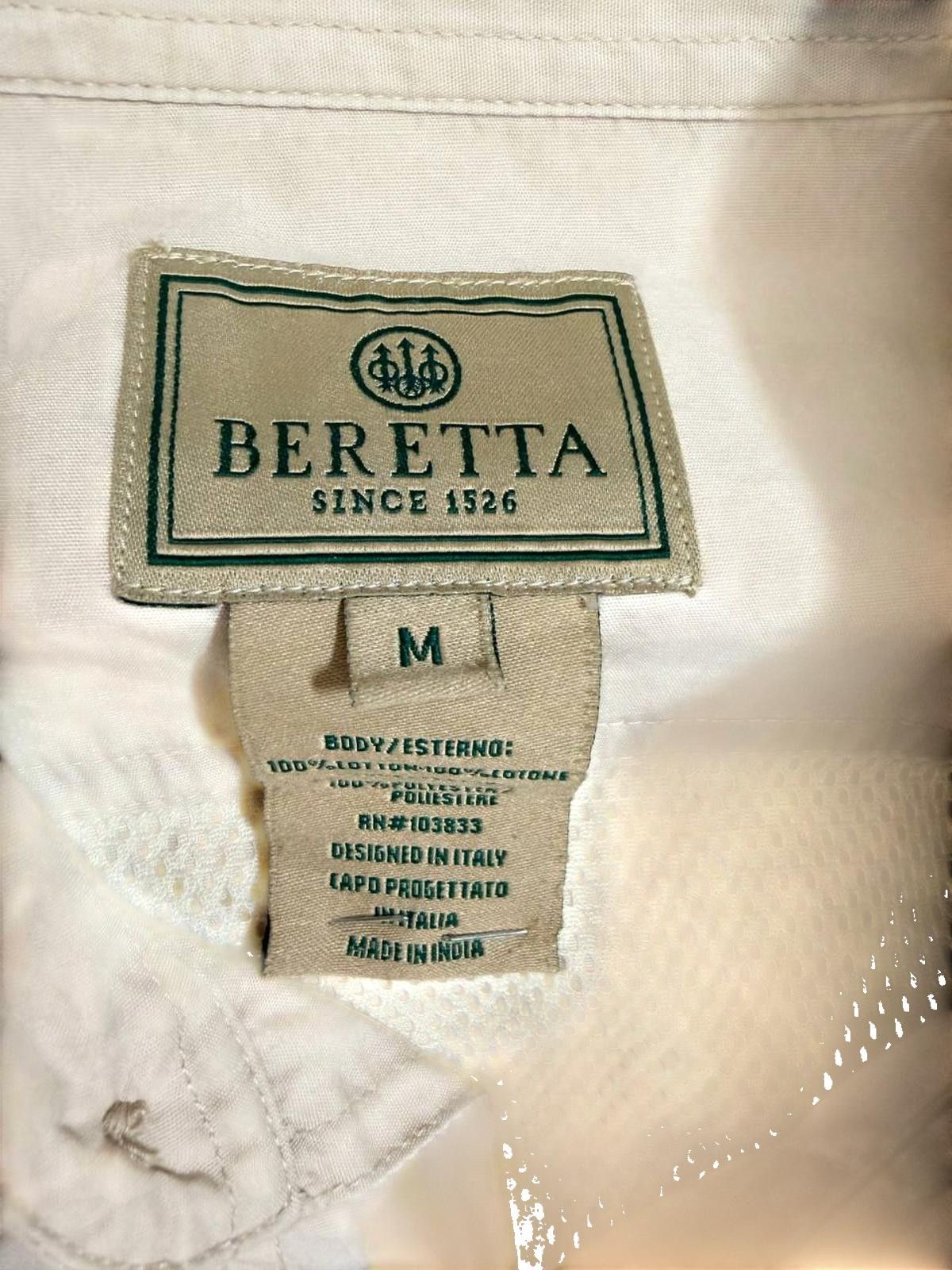 Other Beretta Men's Long-Sleeve Shirt – Khaki – Size Medium Size US M / EU 48-50 / 2 - 3 Thumbnail
