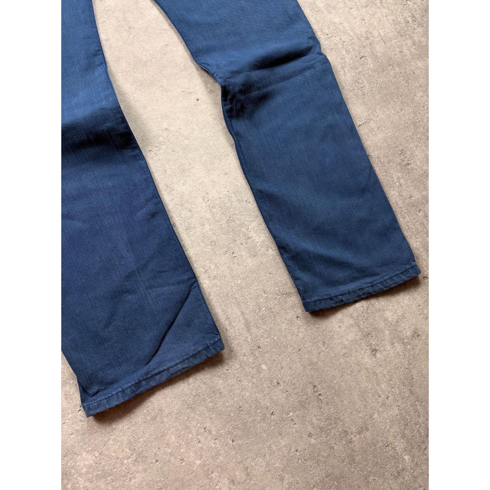 Levi's Levi's 513 Slim Straight Jeans - W33 L34 - Deep Petrol Blue Size US 33 - 2 Thumbnail