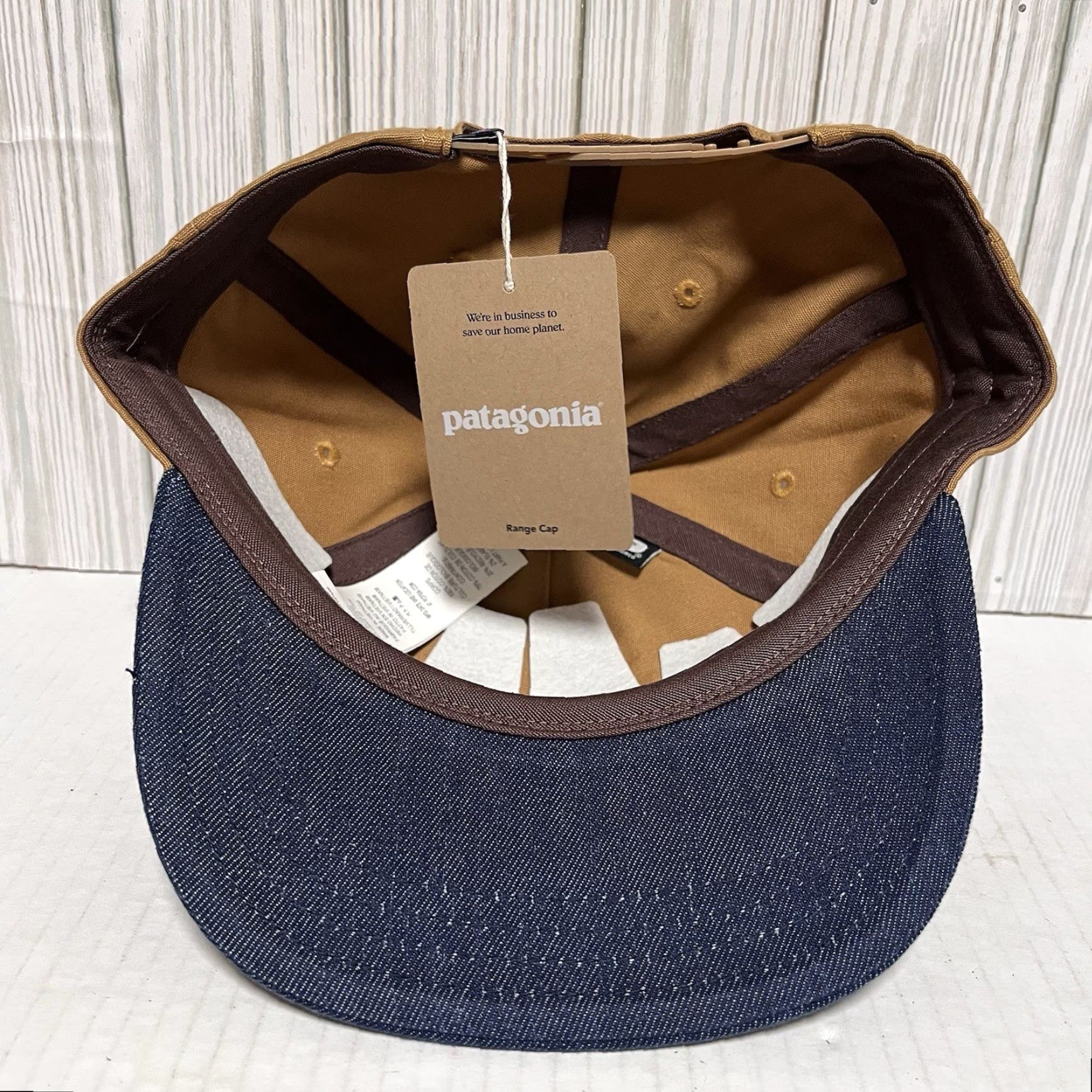 Patagonia Patagonia Hat Snapback Cap Adjustable Range Brown Tan Cotton Polyester One Size Men Size ONE SIZE - 7 Thumbnail