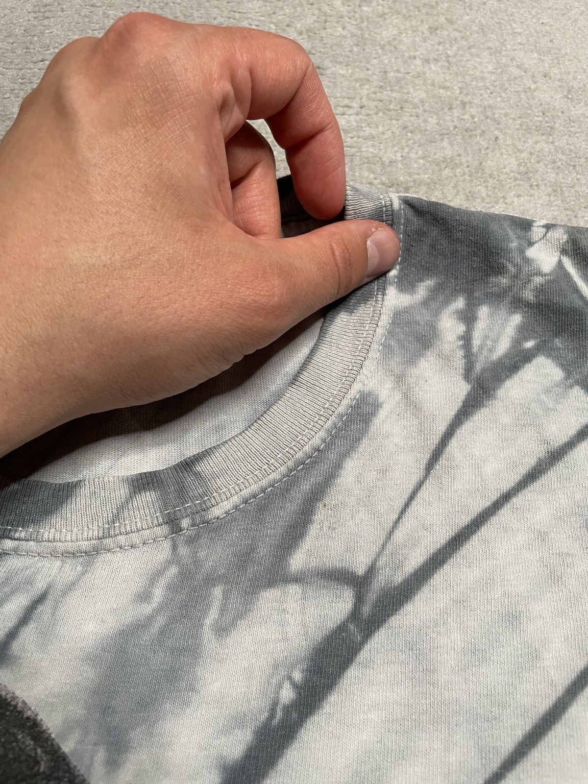 Yeezy Vintage Grey Blue Tie-Dye T-Shirt Tee Kanye West Yeezy Rose Size US L / EU 52-54 / 3 - 6 Thumbnail