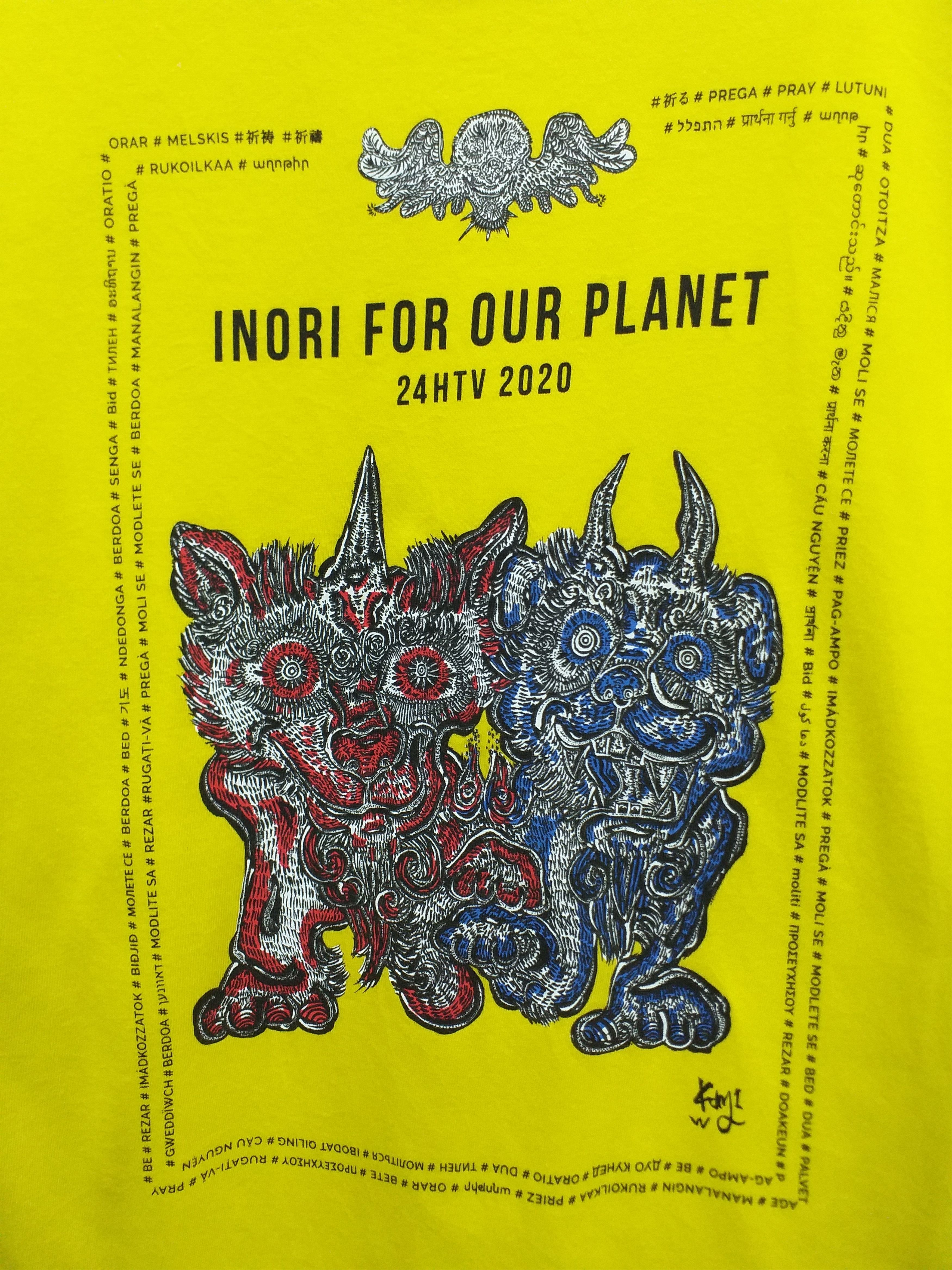 Japanese Brand Vintage 24 Hour Television Inory For Our Planet TShirt -C047 Size US L / EU 52-54 / 3 - 3 Thumbnail