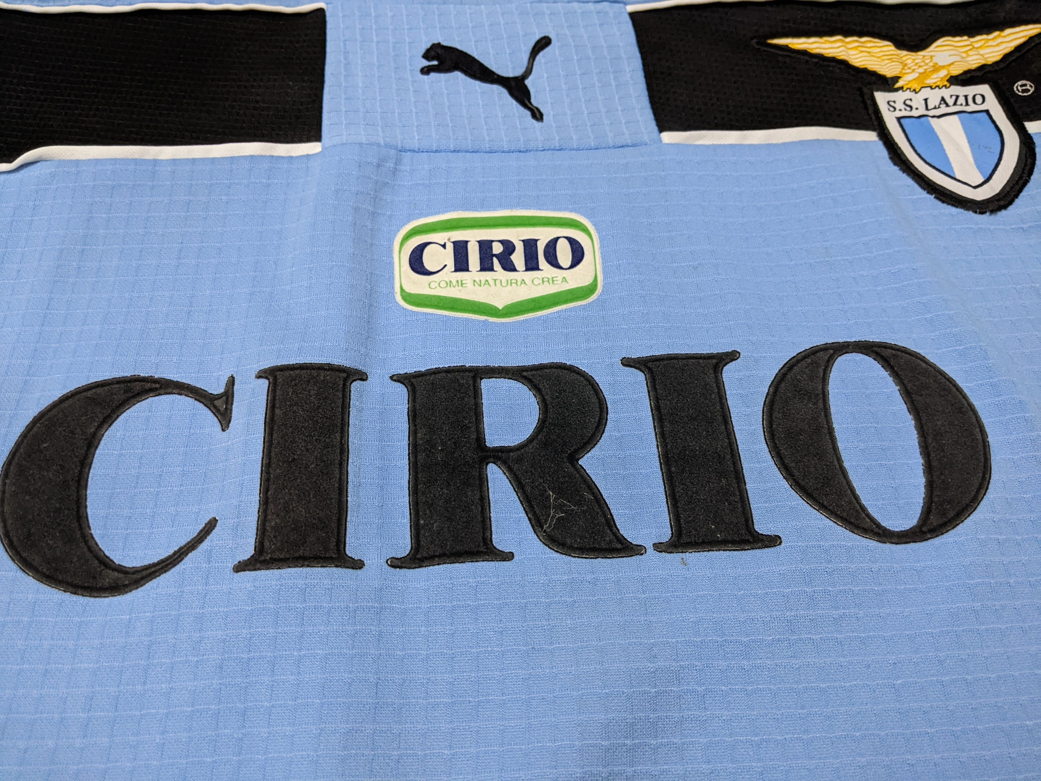 Puma Lazio 1998-99 home Sebastian Veron Jersey football shirt Size US L / EU 52-54 / 3 - 7 Thumbnail