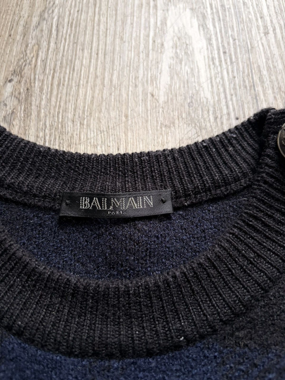 Balmain Balmain checkered Sweater W/ Silver Buttons Size US M / EU 48-50 / 2 - 4 Thumbnail