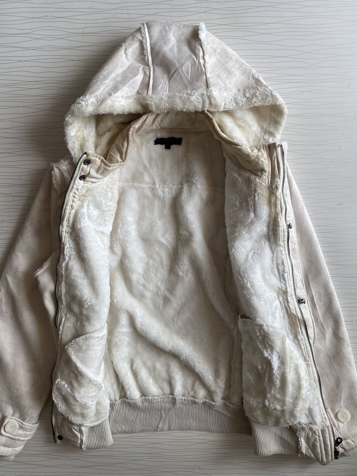 In The Attic IN THE ATTIC Japan Shearling Trench Coat Hoodie Size US L / EU 52-54 / 3 - 10 Thumbnail