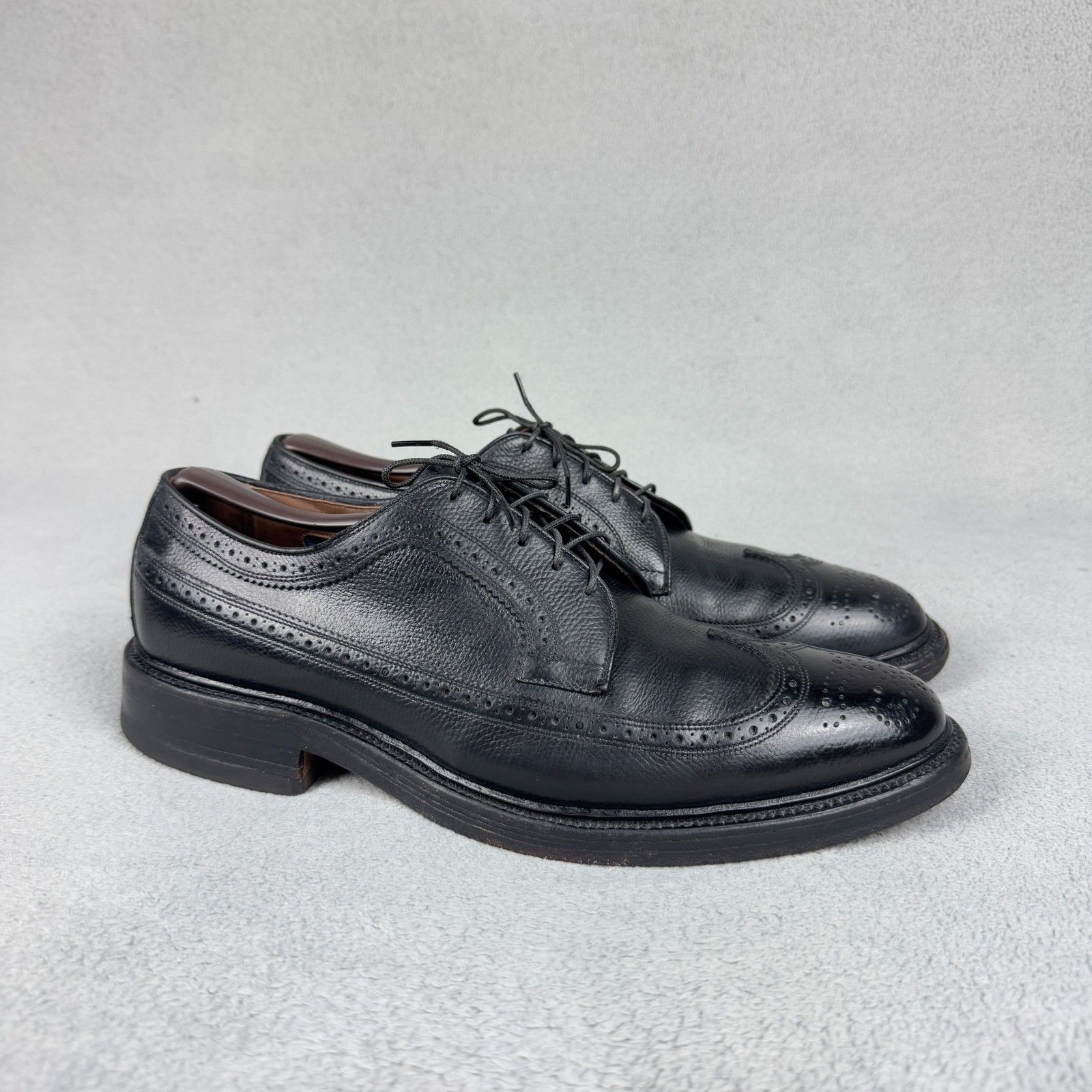 Allen Edmonds Allen Edmonds MacNeil Black Pebble Grain Longwing USA 9D Size US 9 / EU 42 - 13 Thumbnail
