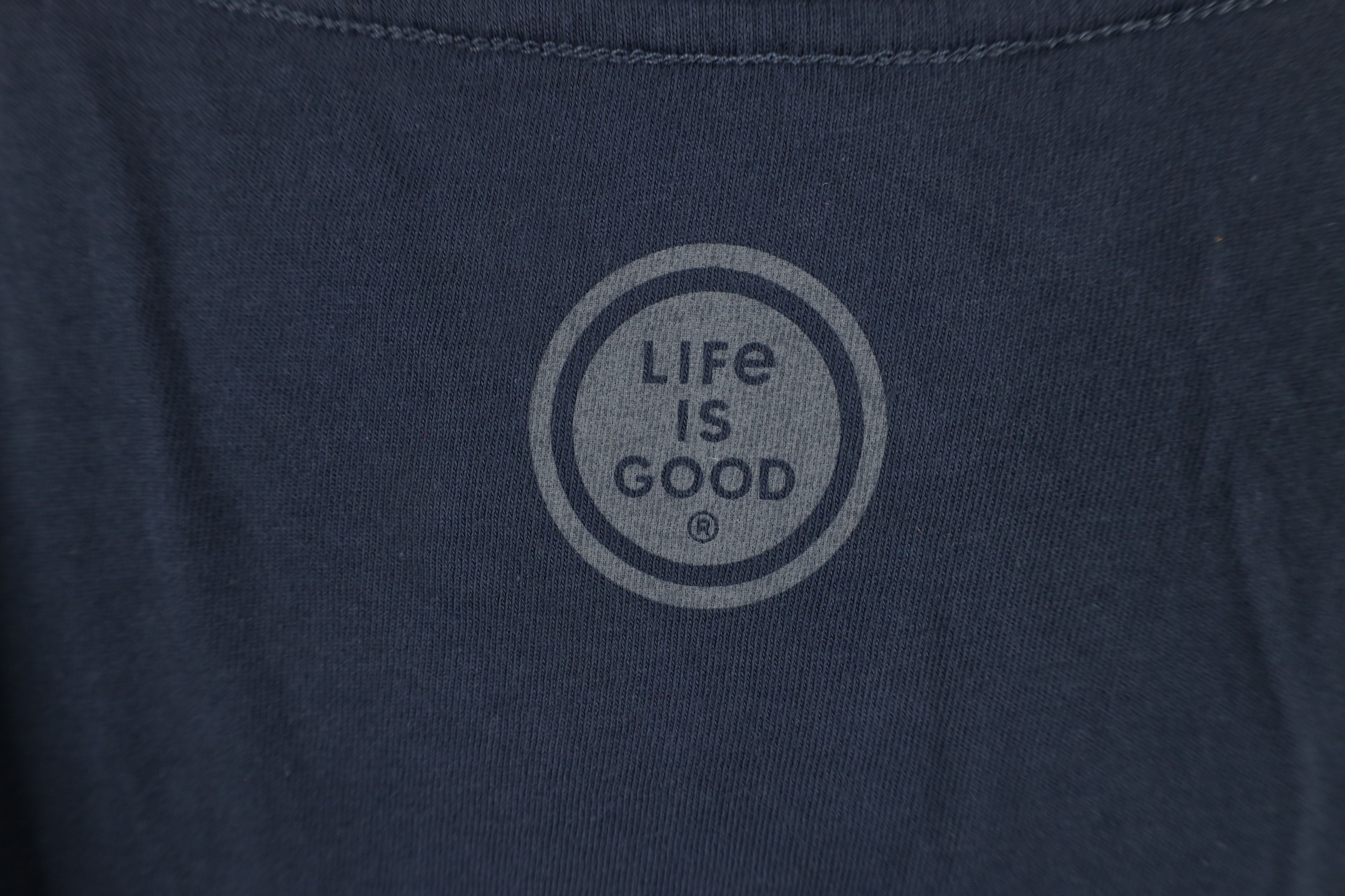 Life is Good × Vintage New Life Is Good Spell Out Sea Turtle Beach T-Shirt Blue Size XL / US 12-14 / IT 48-50 - 11 Thumbnail