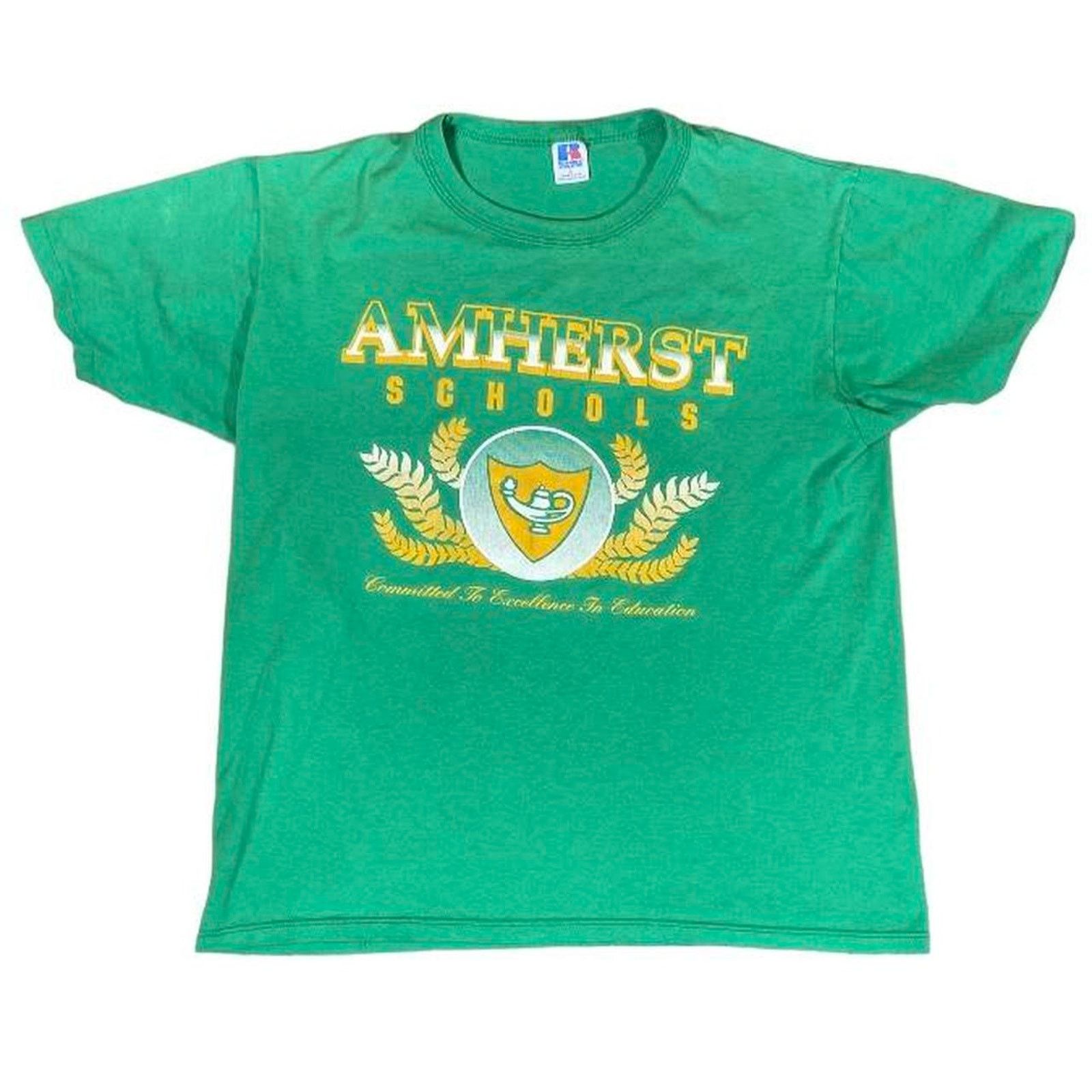 Russell Athletic 90s green russell athletics tee Size US L / EU 52-54 / 3 - 1 Thumbnail