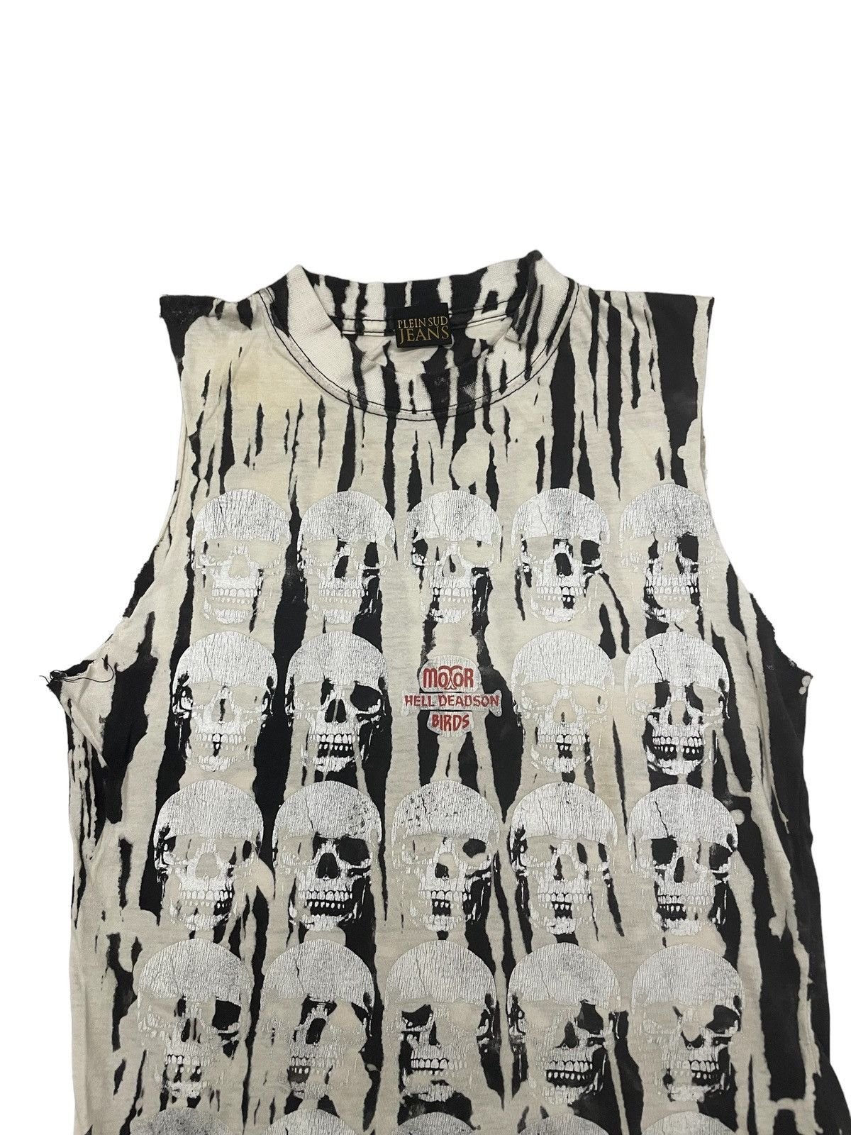 Vintage PLEIN SUB JEANS MOTOR HELL DEADSON BIRDS Tank Top Size S / US 4 / IT 40 - 7 Thumbnail