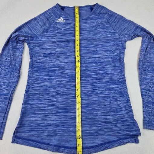 Adidas Adidas HILO Long Sleeve Volleyball Jersey S Blue Heathered Aeroready Size S / US 4 / IT 40 - 6 Thumbnail