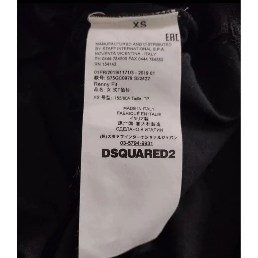 Dsquared2 DSQUARED2 "64 Twins" Graphic T-Shirt - Zipper Detail Size US XS / EU 42 / 0 - 8 Thumbnail