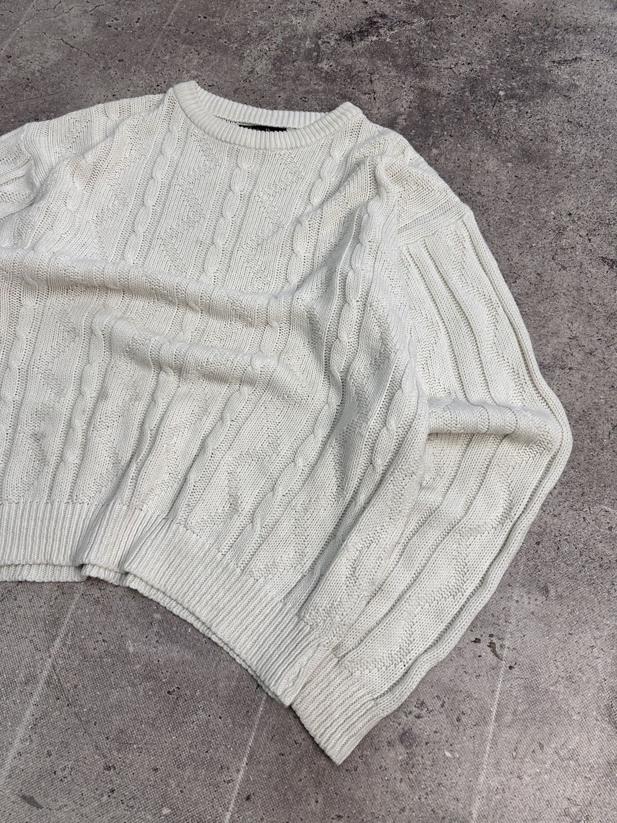 Christian Dior Monsieur × Vintage Vintage sweater Christian Dior knit stripped distressed fade Size US L / EU 52-54 / 3 - 7 Thumbnail