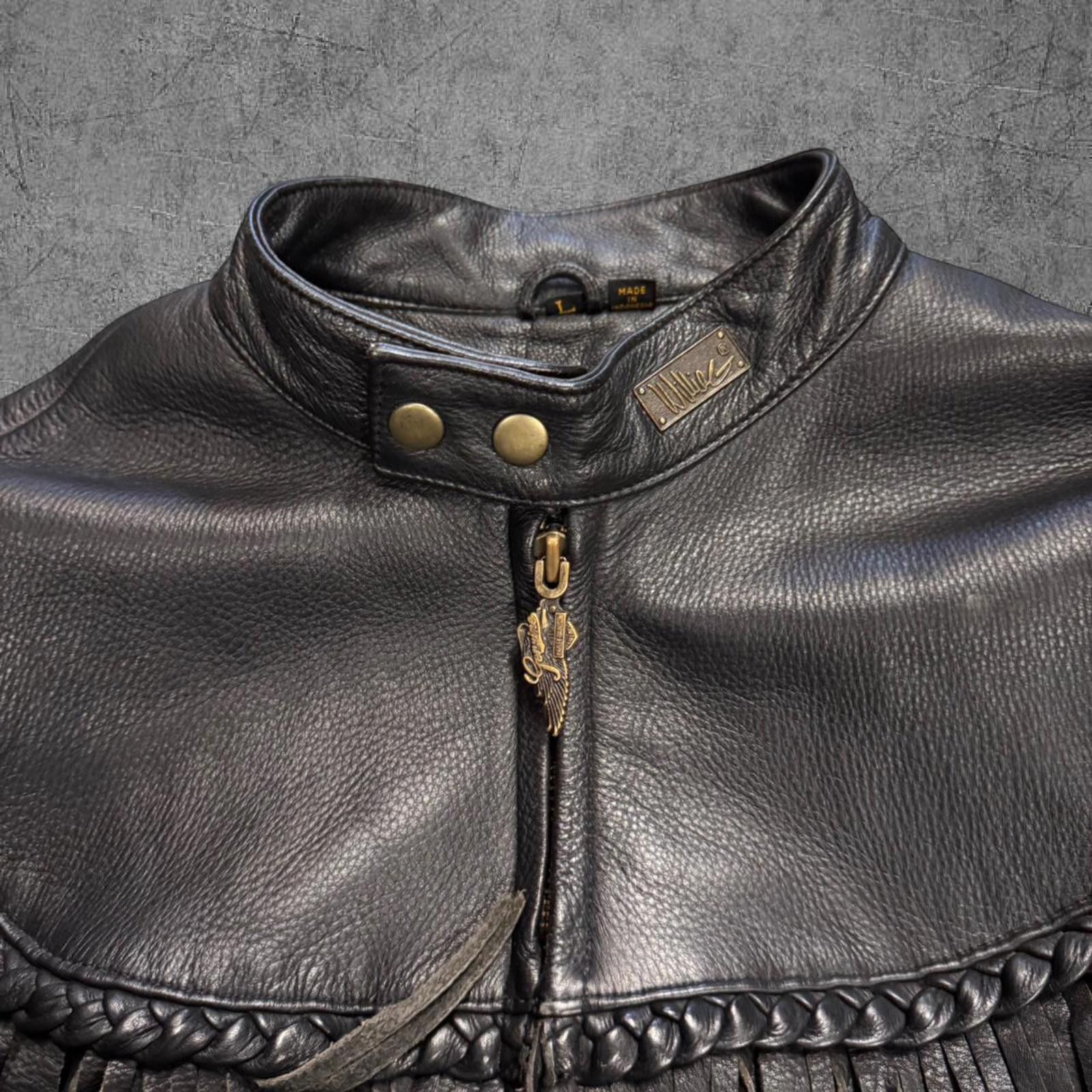 Harley Davidson Vintage Harley Davidson Willie G Leather Biker Jacket Size US L / EU 52-54 / 3 - 2 Thumbnail