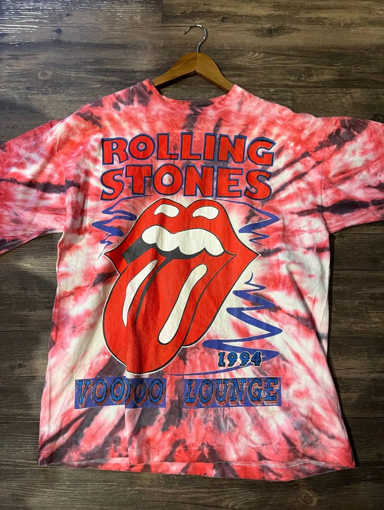 Vintage Vintage 1994 Rolling Stones Voodoo Lounge Tour Tee XXL Size US XXL / EU 58 / 5 - 1 Thumbnail