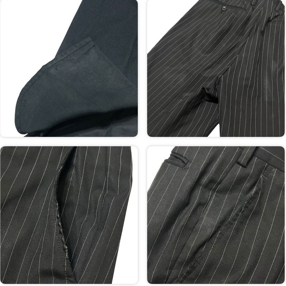 Burberry 441 00s Burberry black label suit men set up Japan dark gray Size 38R - 17 Thumbnail