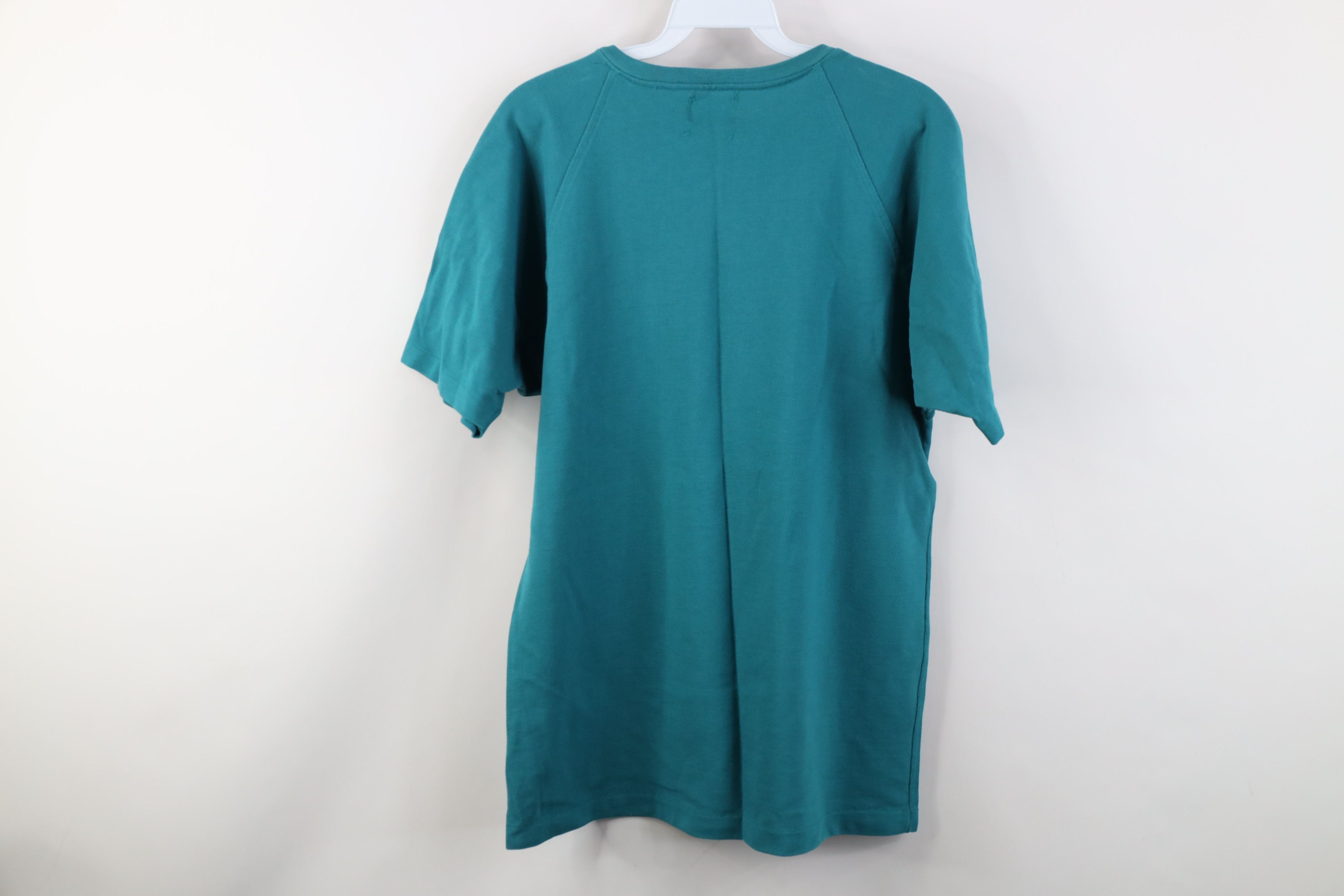 Vintage Vintage 90s Streetwear Short Sleeve Henley T-Shirt Teal USA Size US M / EU 48-50 / 2 - 10 Thumbnail