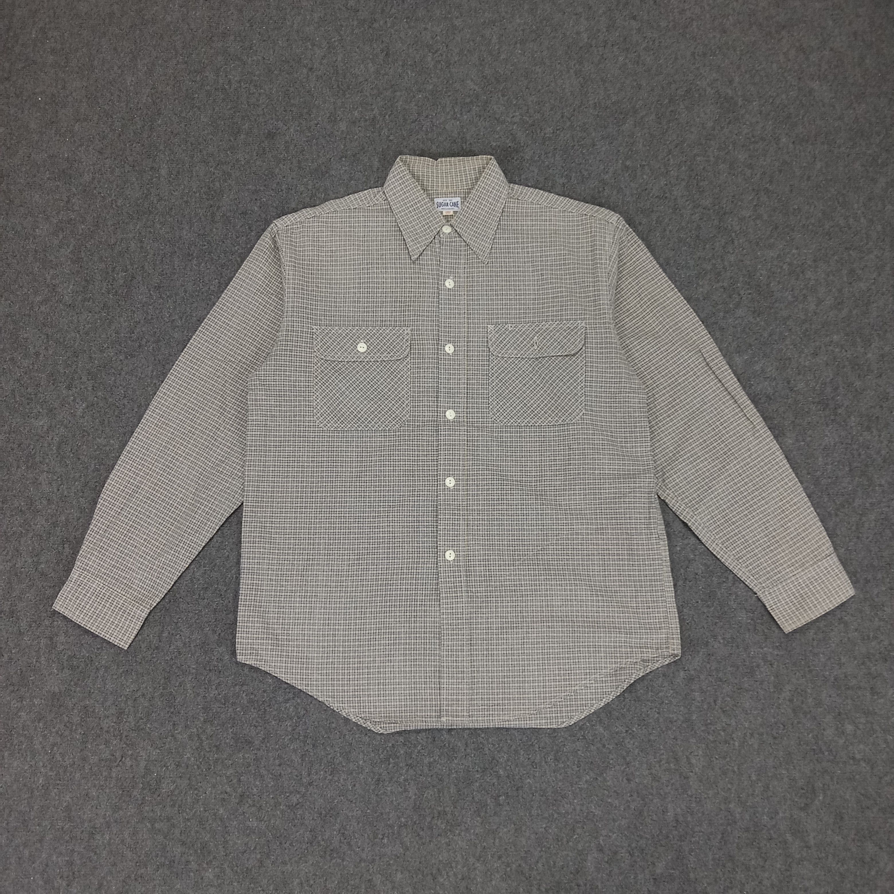 Japanese Brand × Sugar Cane × Vintage Sugar Cane Japanese Brand Stripes Shirt Button Up Size US XL / EU 56 / 4 - 1 Thumbnail