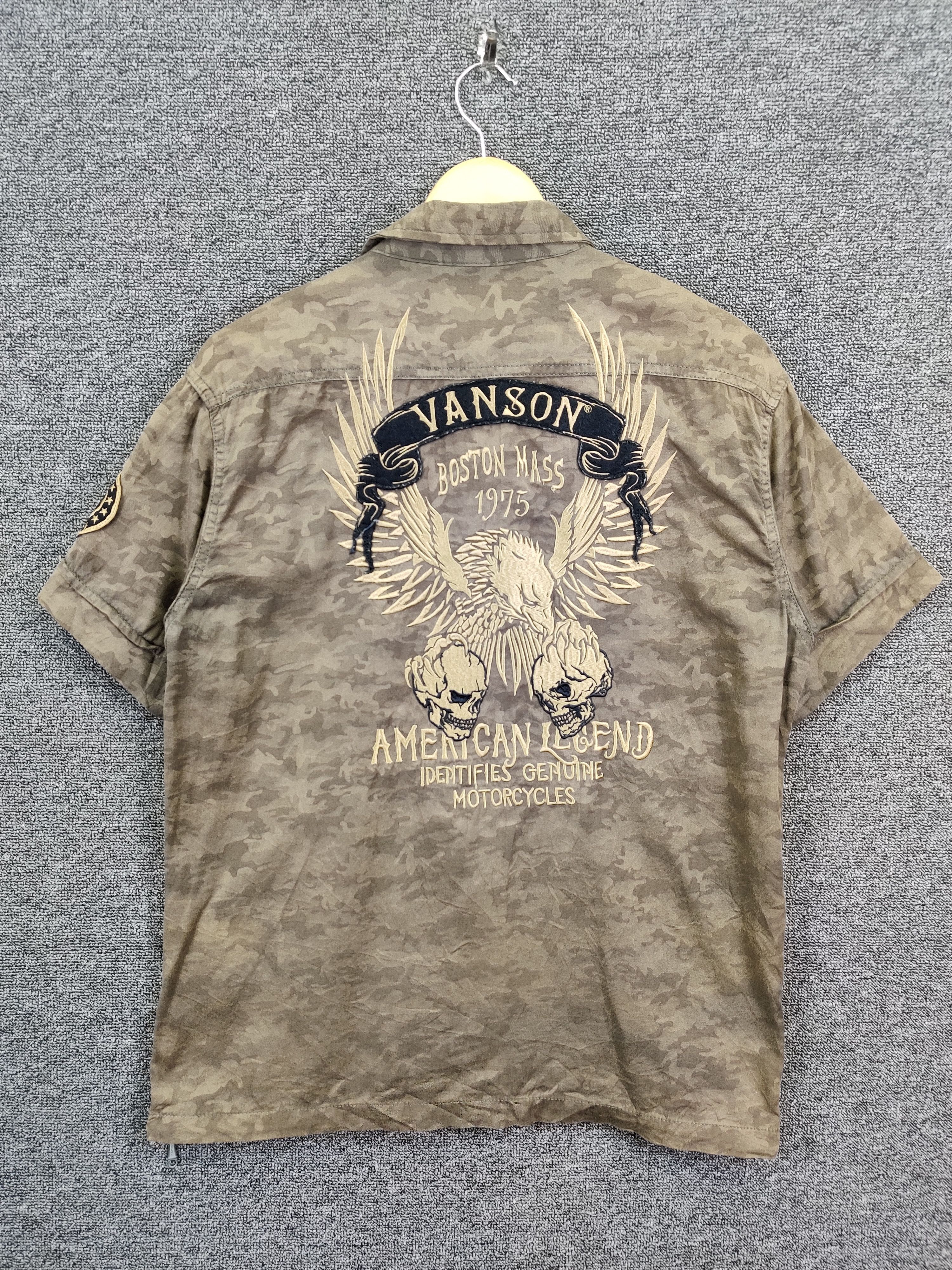 Vanson Leathers Vintage Vanson Leathers American Military Button Shirt Size US L / EU 52-54 / 3 - 1 Thumbnail