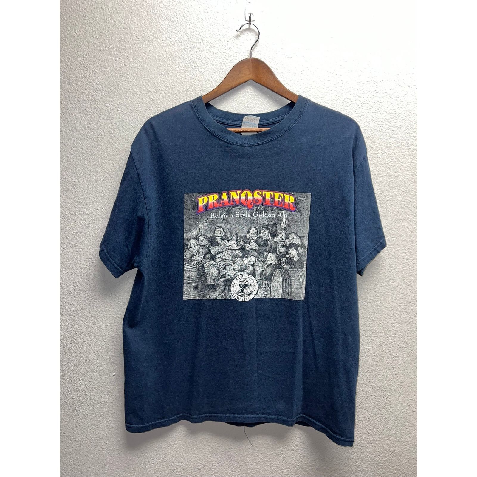 Gildan Y2K Pranqster Belgian Style Golden Ale Blue Shirt Brewery L Size US L / EU 52-54 / 3 - 1 Thumbnail