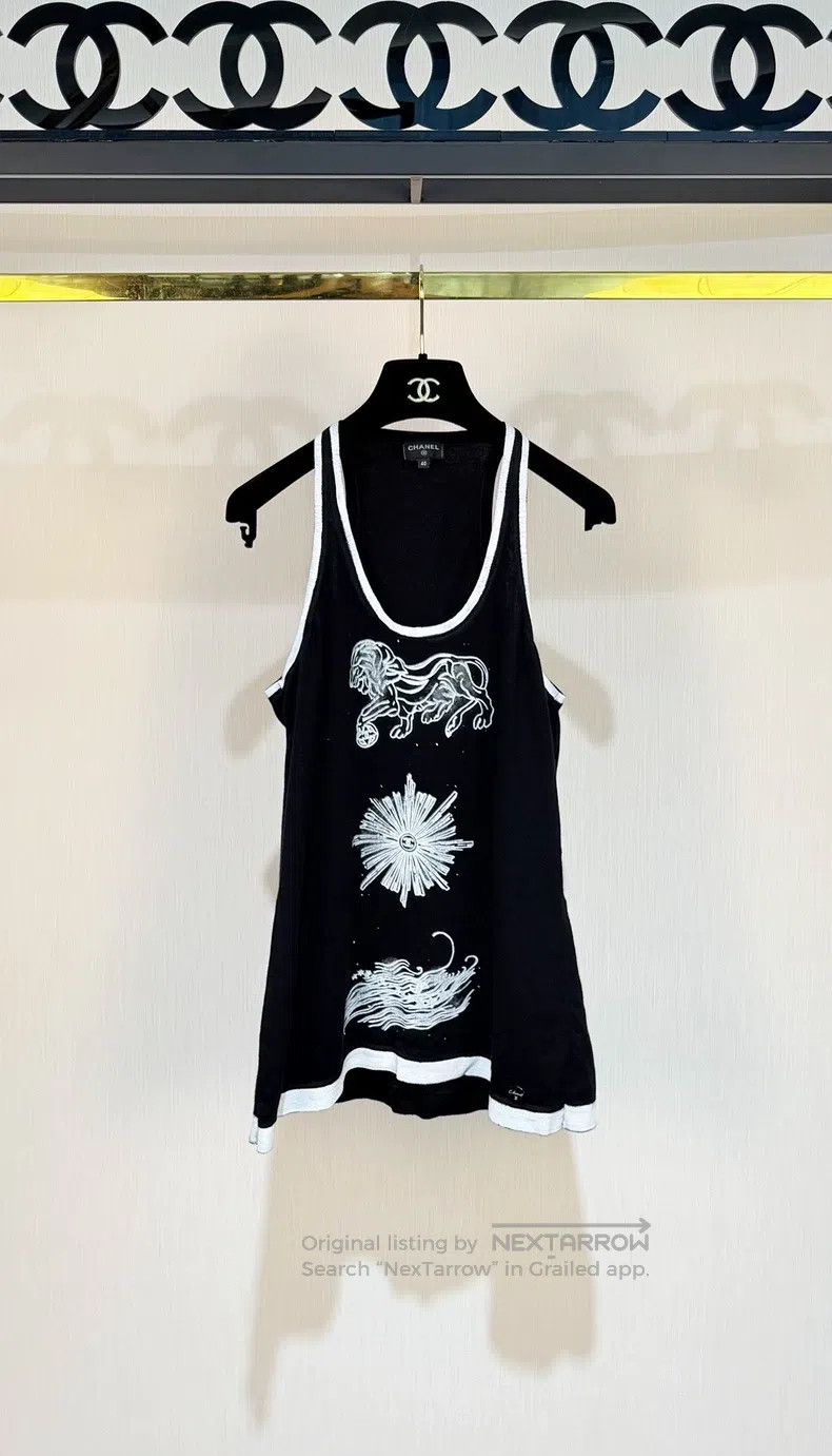 Chanel Chanel 22c Lion big logo vest Size S / US 4 / IT 40 - 1 Thumbnail