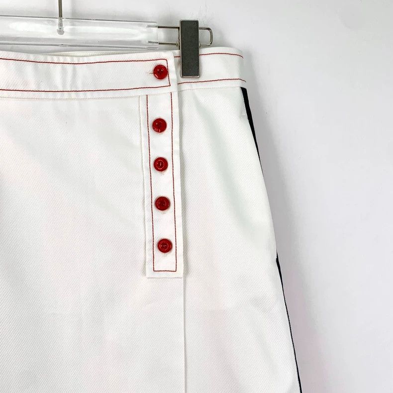 Gucci Gucci 23 white side striped webbing logo embroidered casua Size 28" / US 6 / IT 42 - 4 Thumbnail