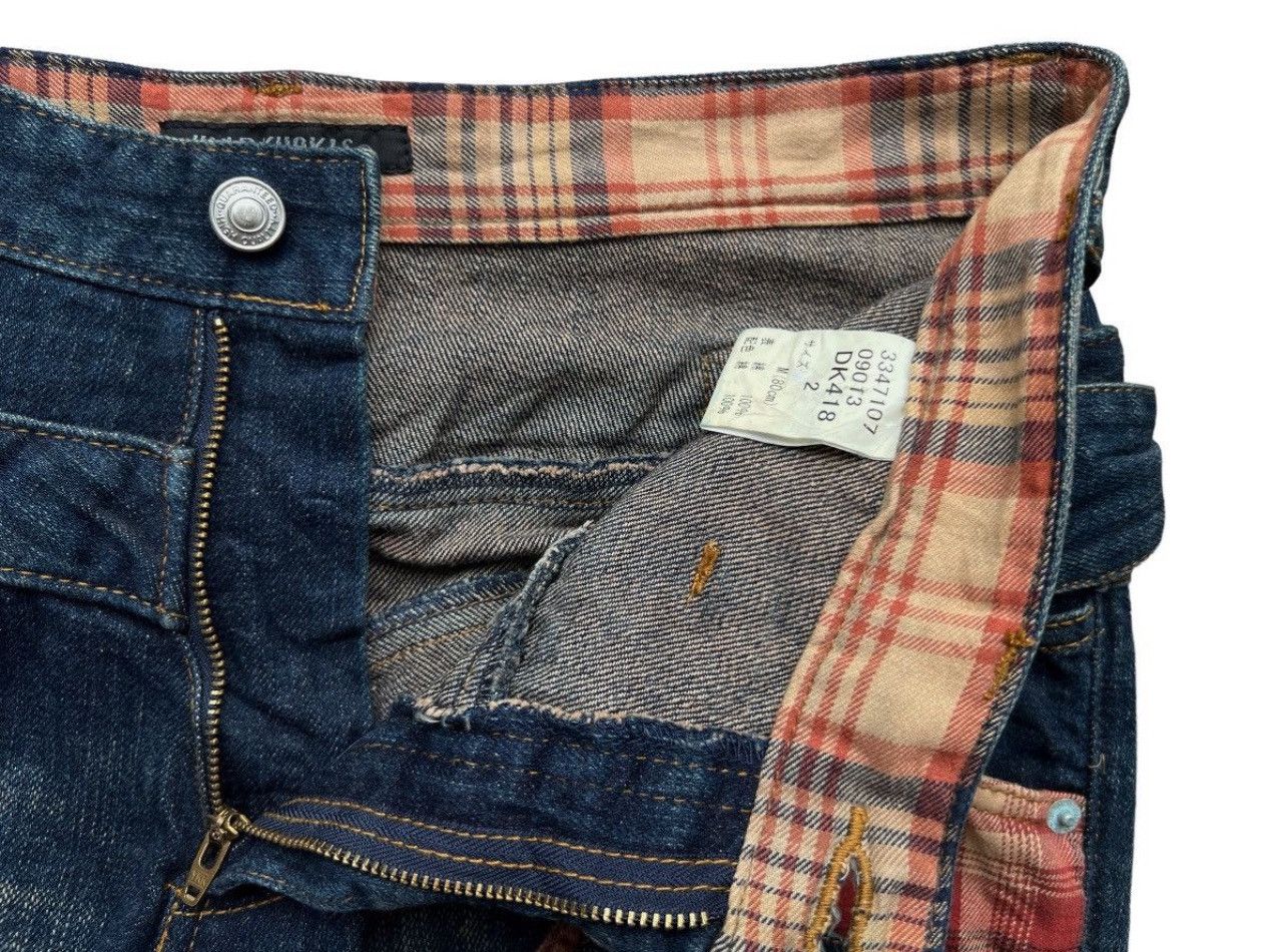 Hysteric Glamour Wild Khakis Double Waist Rusty Distressed Denim Jeans 33x30 Size US 33 - 9 Thumbnail