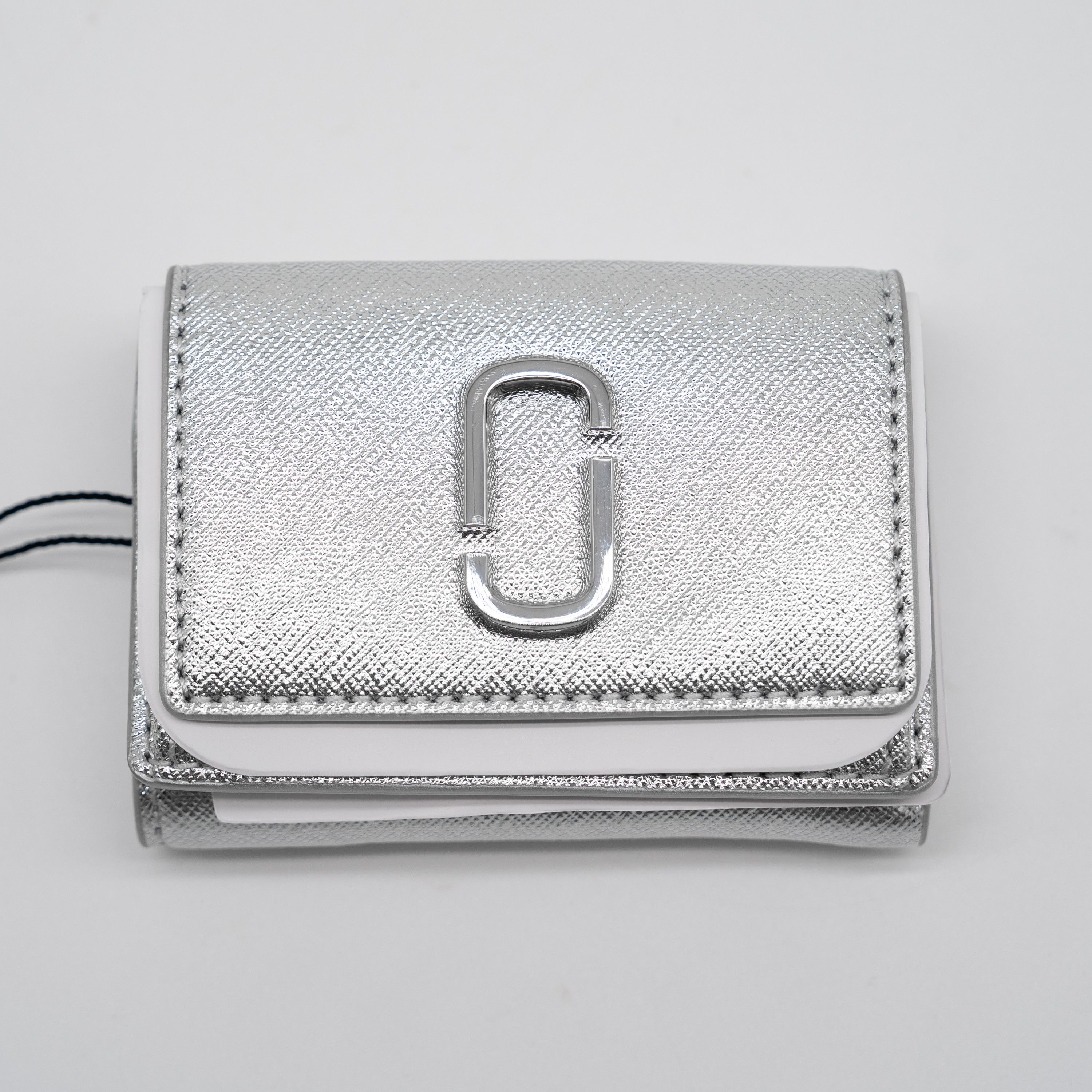Marc Jacobs Marc Jacobs mini The Utility Snapshot Wallet Trifold Silver Size ONE SIZE - 1 Thumbnail