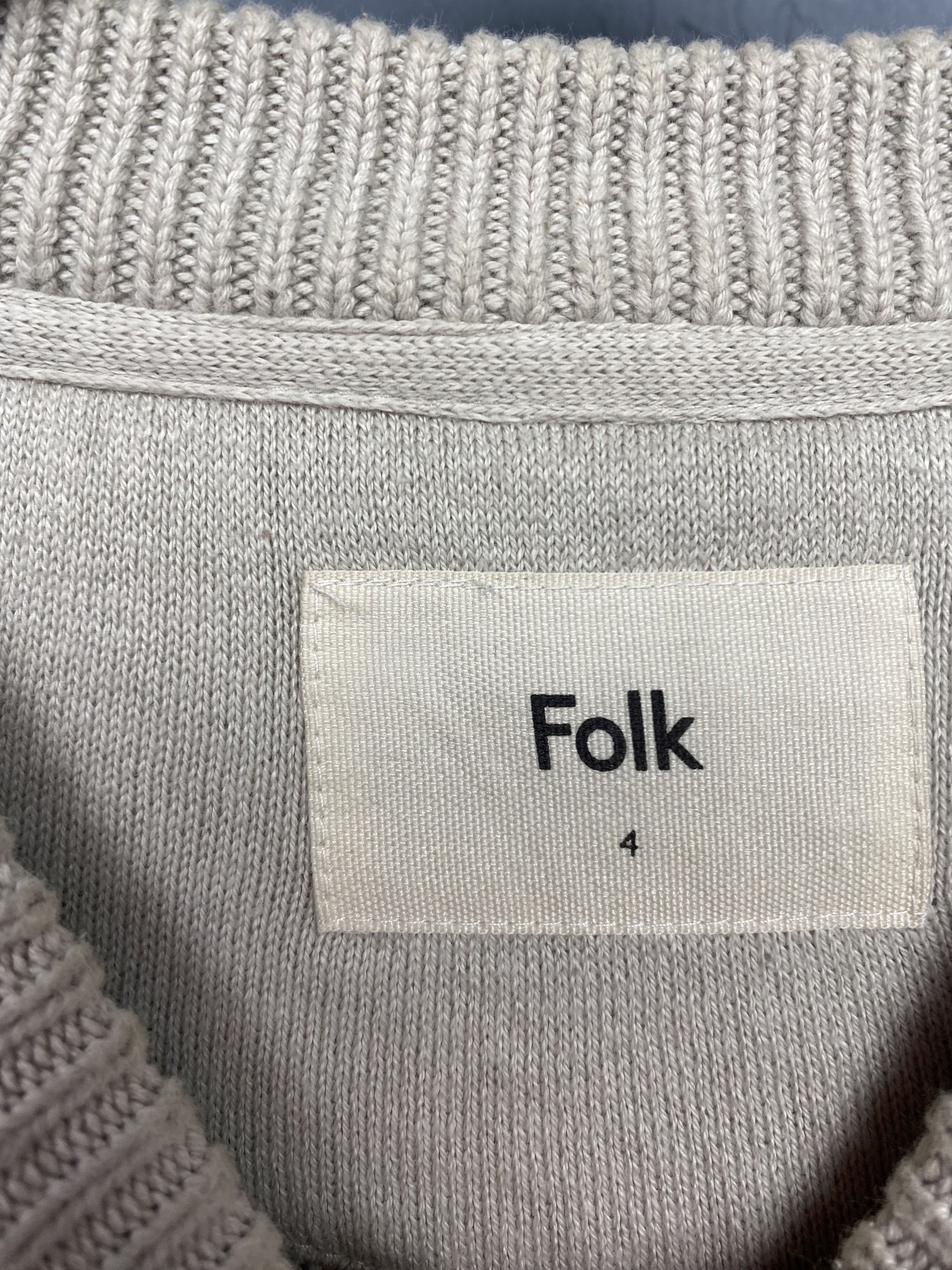 Folk × Vintage Folk Vintage Mens Crew Neck Knit Sweater Size US L / EU 52-54 / 3 - 3 Thumbnail