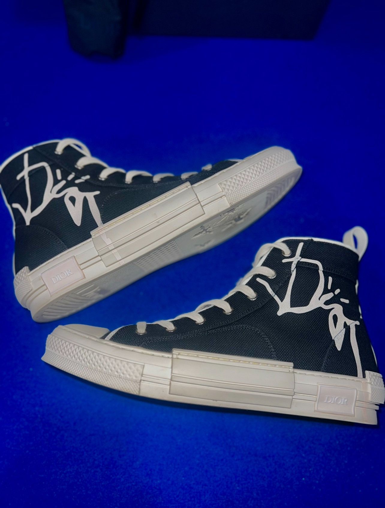 Dior Cactus Jack B23 High Top Logo Sneakers Size US 11 / EU 44 - 2 Thumbnail