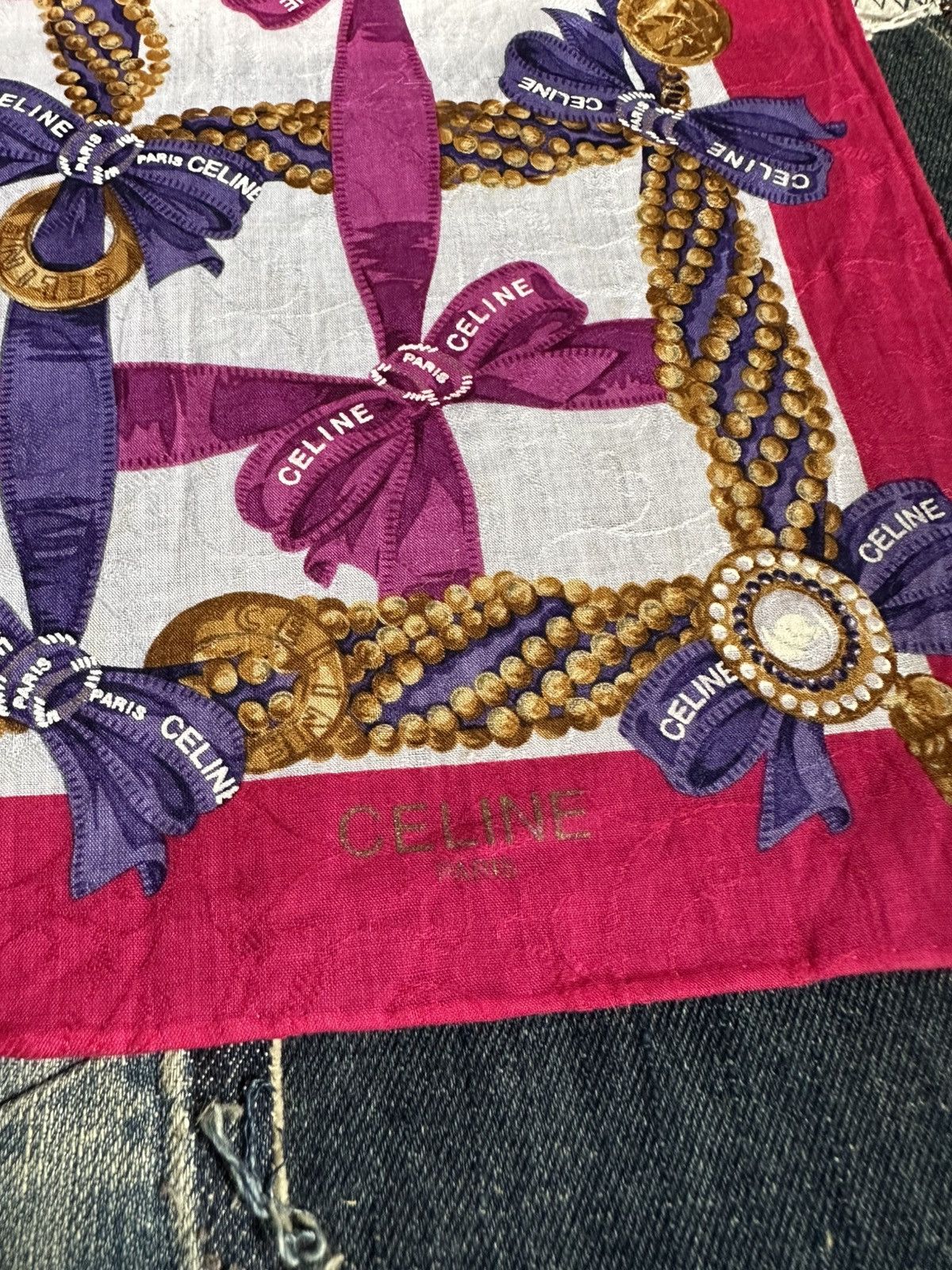 Vintage Vintage Celine Handkerchief/ Neckerchief/ Bandana Size ONE SIZE - 17 Thumbnail