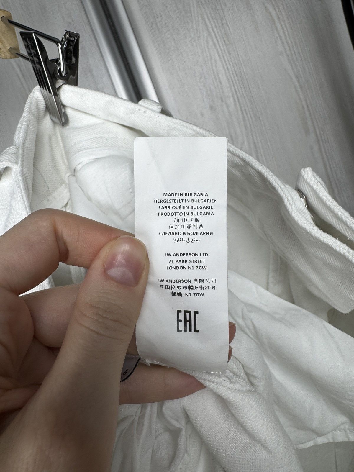JW Anderson JW Anderson white straight wide leg denim jeans pants rare Size 26" / US 2 / IT 38 - 12 Thumbnail