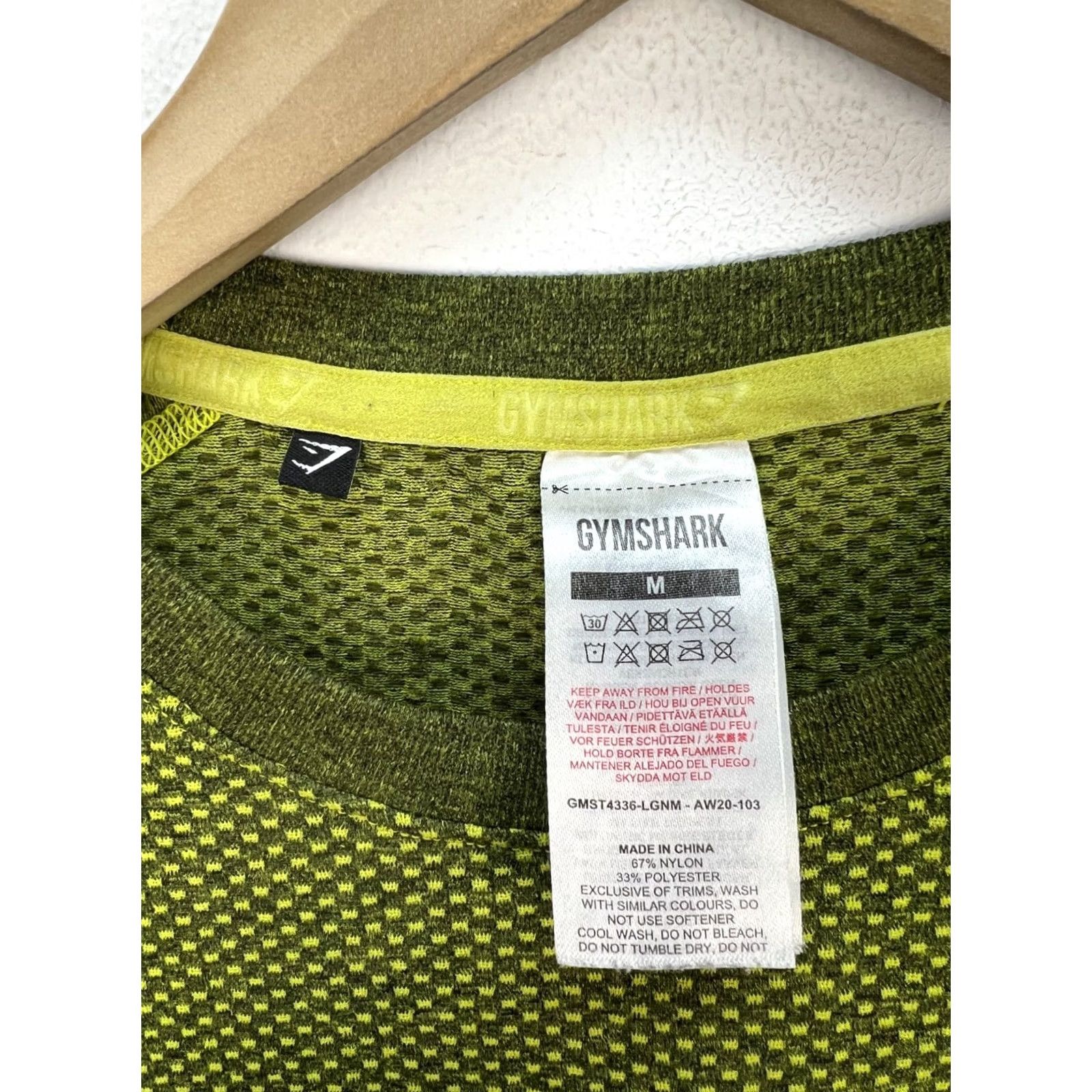 Gymshark GYMSHARK Shirt Men’s Size M David Laid Phantom Elite GYMSHARK DEVANT SEAMLESS Green Crew Neck Short Sleeve Activewear Shirts Mens Size US M / EU 48-50 / 2 - 6 Thumbnail